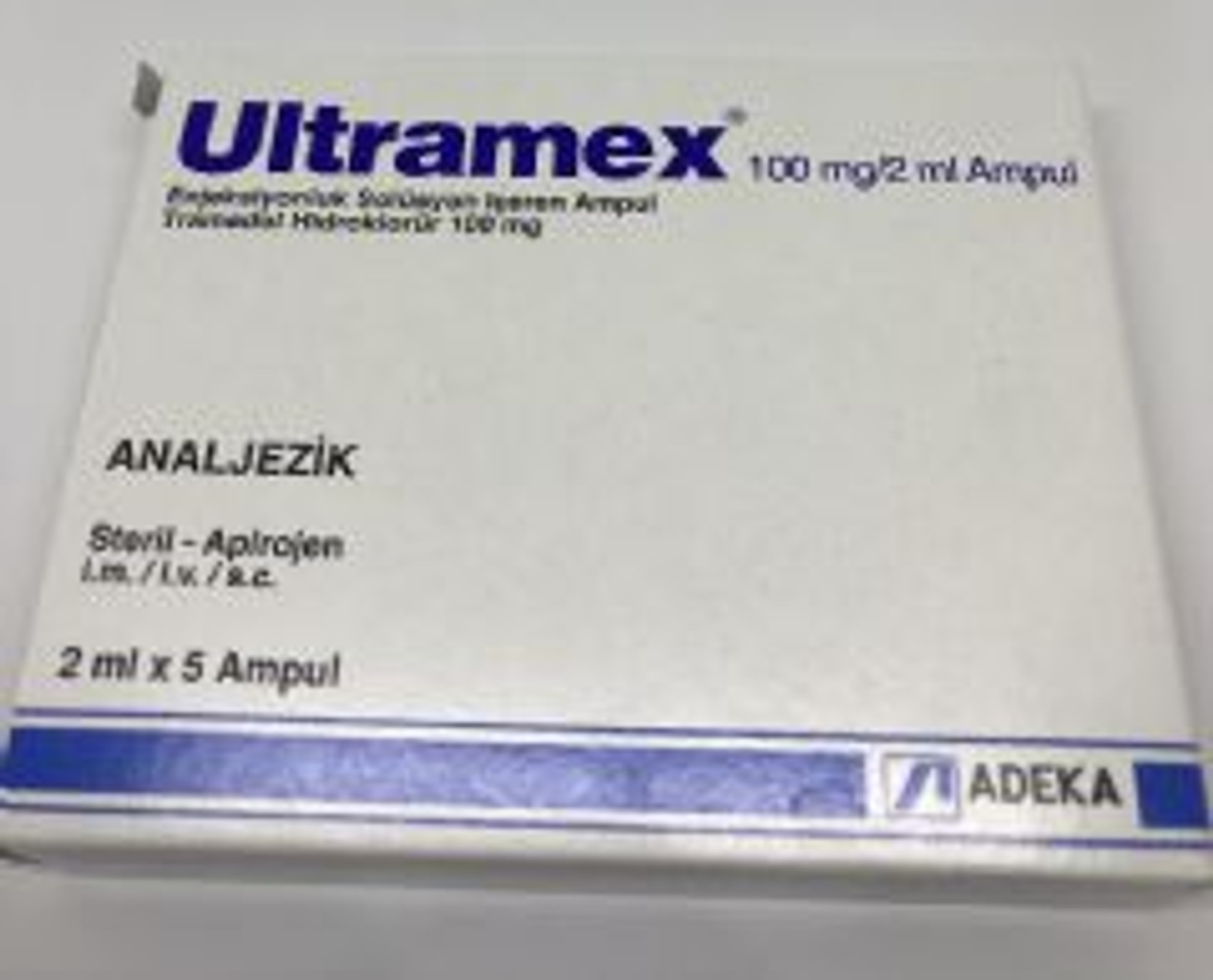 ULTRAMEX 100 MG/2ML IV/IM/SC ENJEKSIYONLUK COZELTI ULTRAMEX 100 MG/2ML IV/IM/SC ENJEKSIYONLUK COZELTI