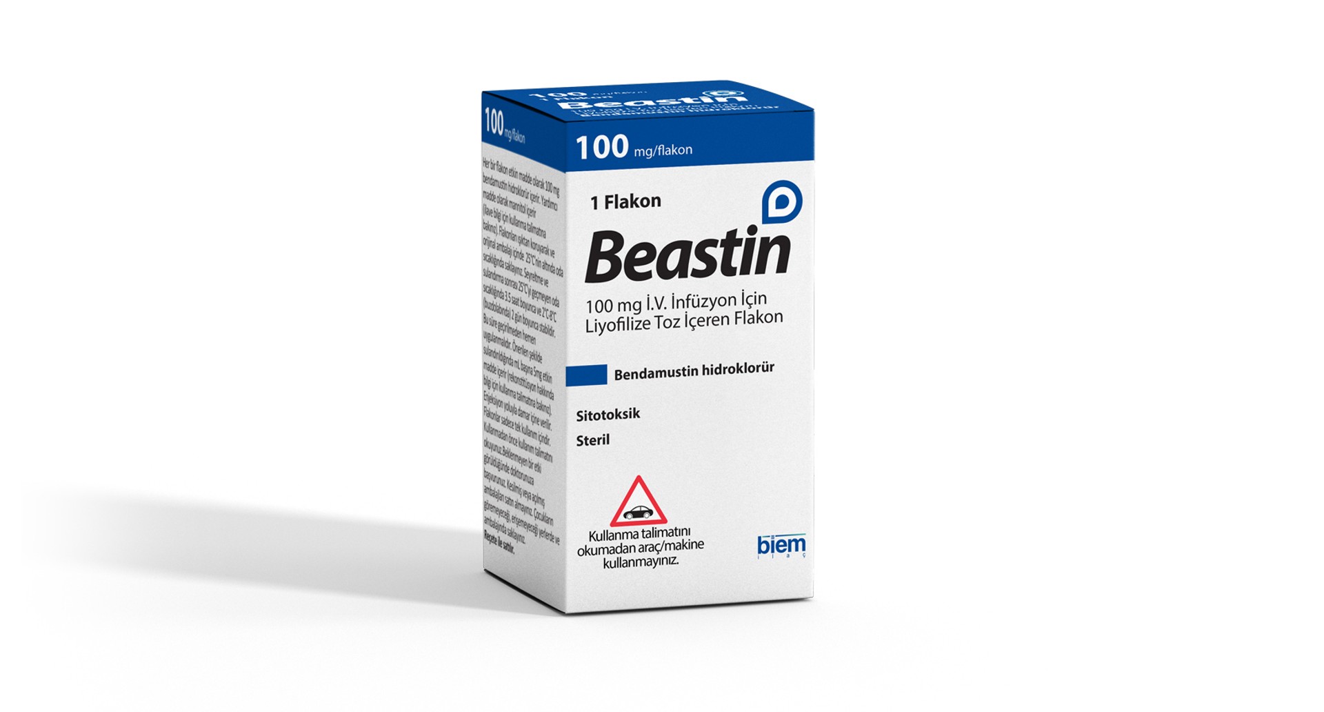 BEASTIN 100 MG IV INFUZYON ICIN LIYOFILIZE TOZ ICEREN FLAKON