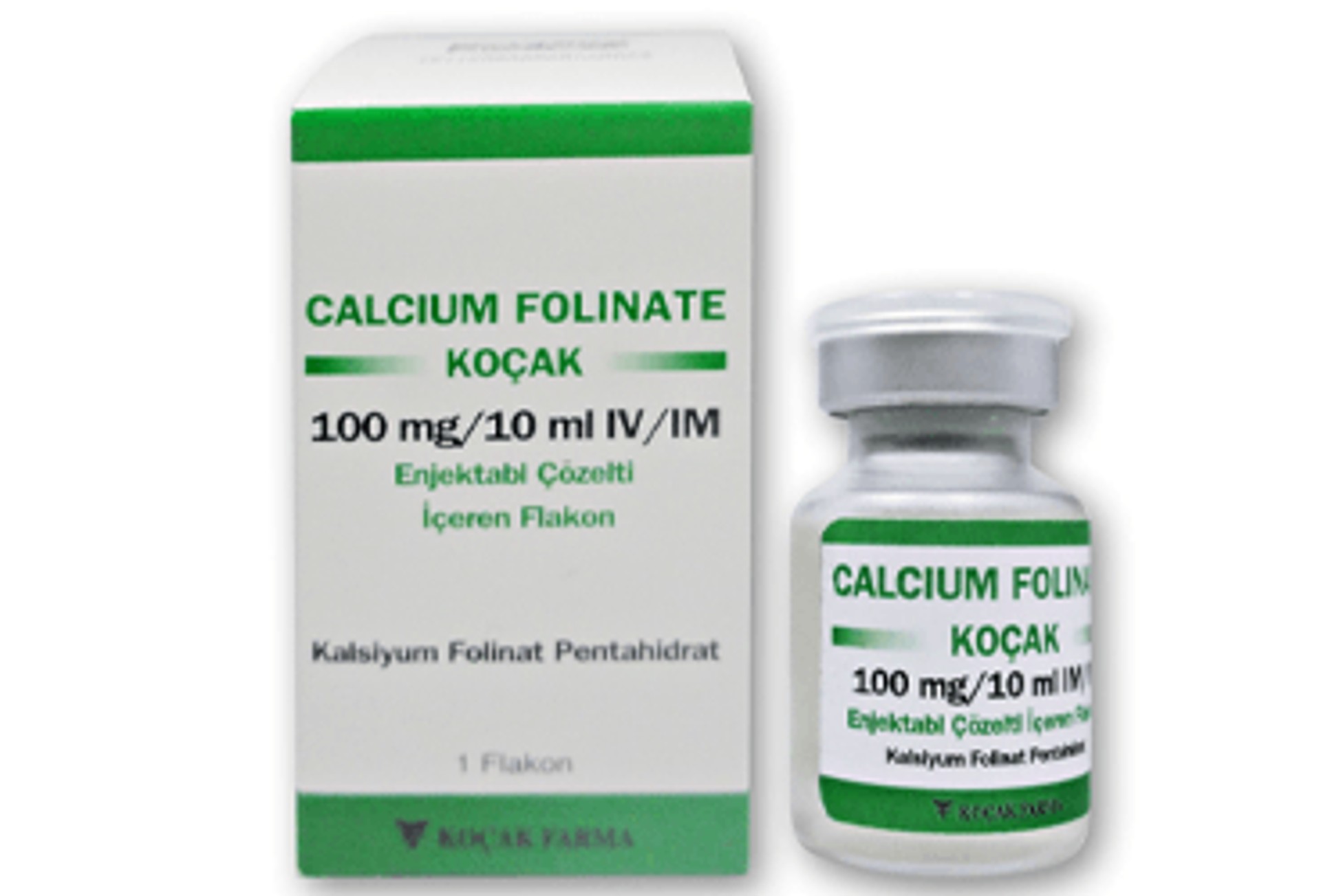 CALCIUM FOLINATE KOCAK 100 MG/10 ML IV/IM ENJEKTABL COZELTI ICEREN FLAKON