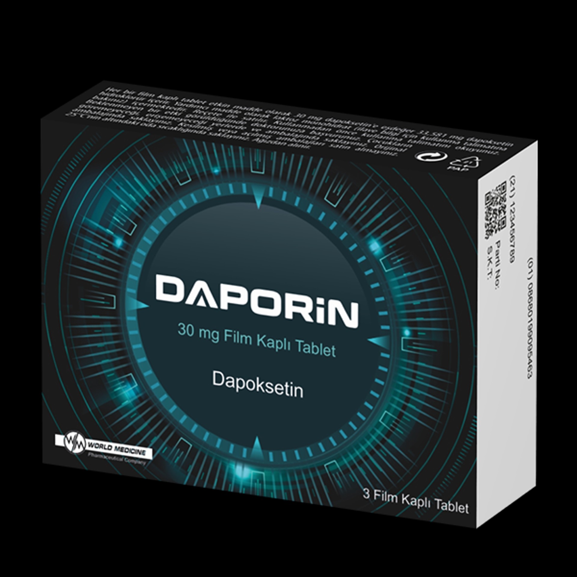 DAPORIN 30 MG FILM KAPLI TABLET (3 TABLET)