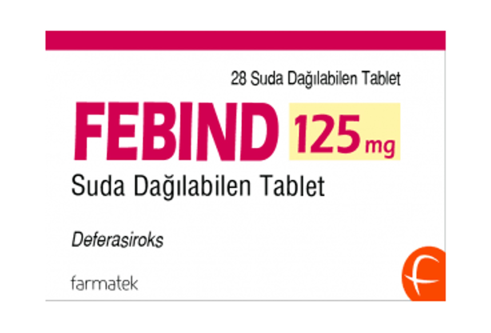FEBIND 125 MG SUDA DAGILABILEN TABLET (28 TABLET) FEBIND 125 MG SUDA DAGILABILEN TABLET (28 TABLET)