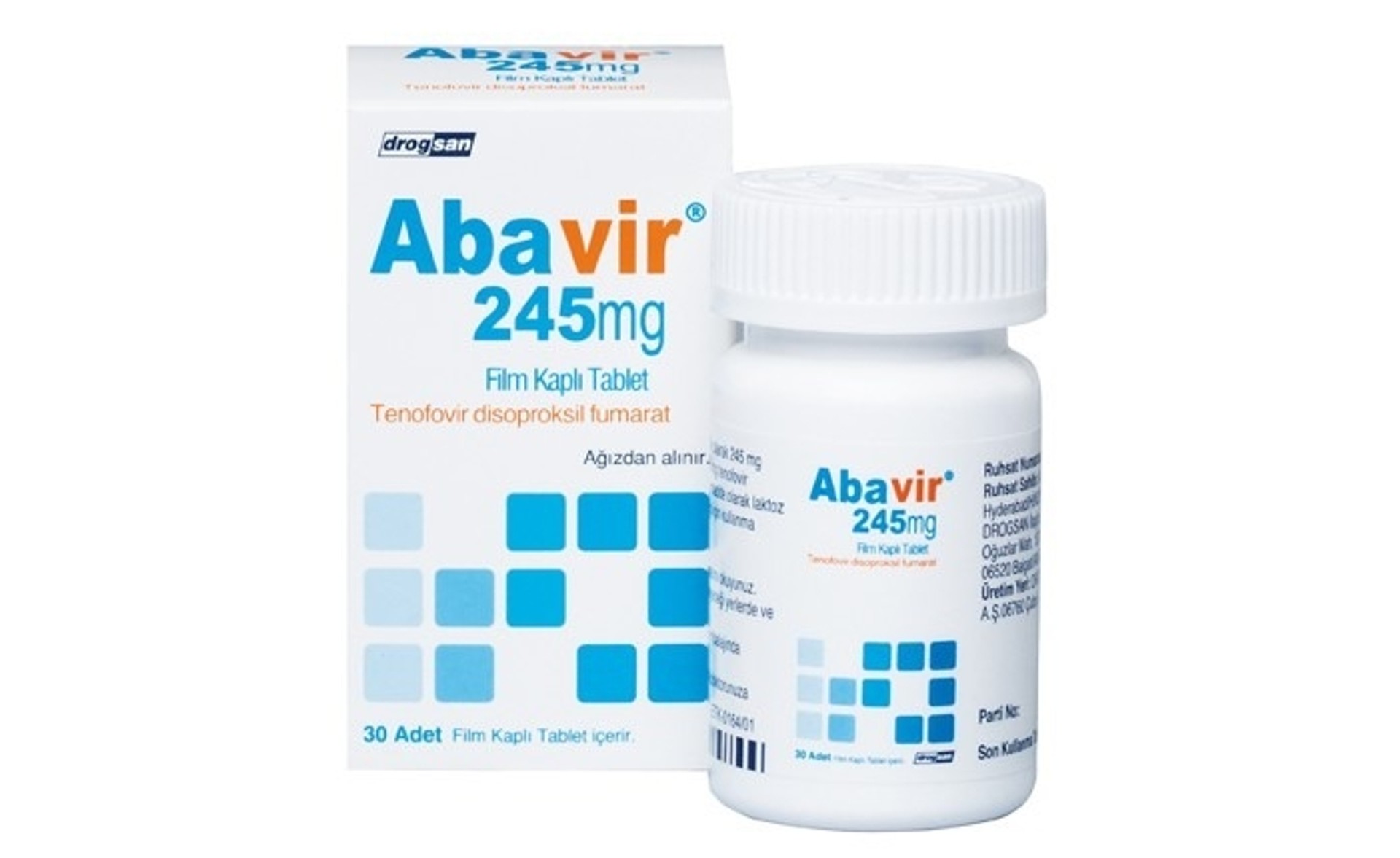ABAVIR 245 MG 30 Film Kaplı Tablet