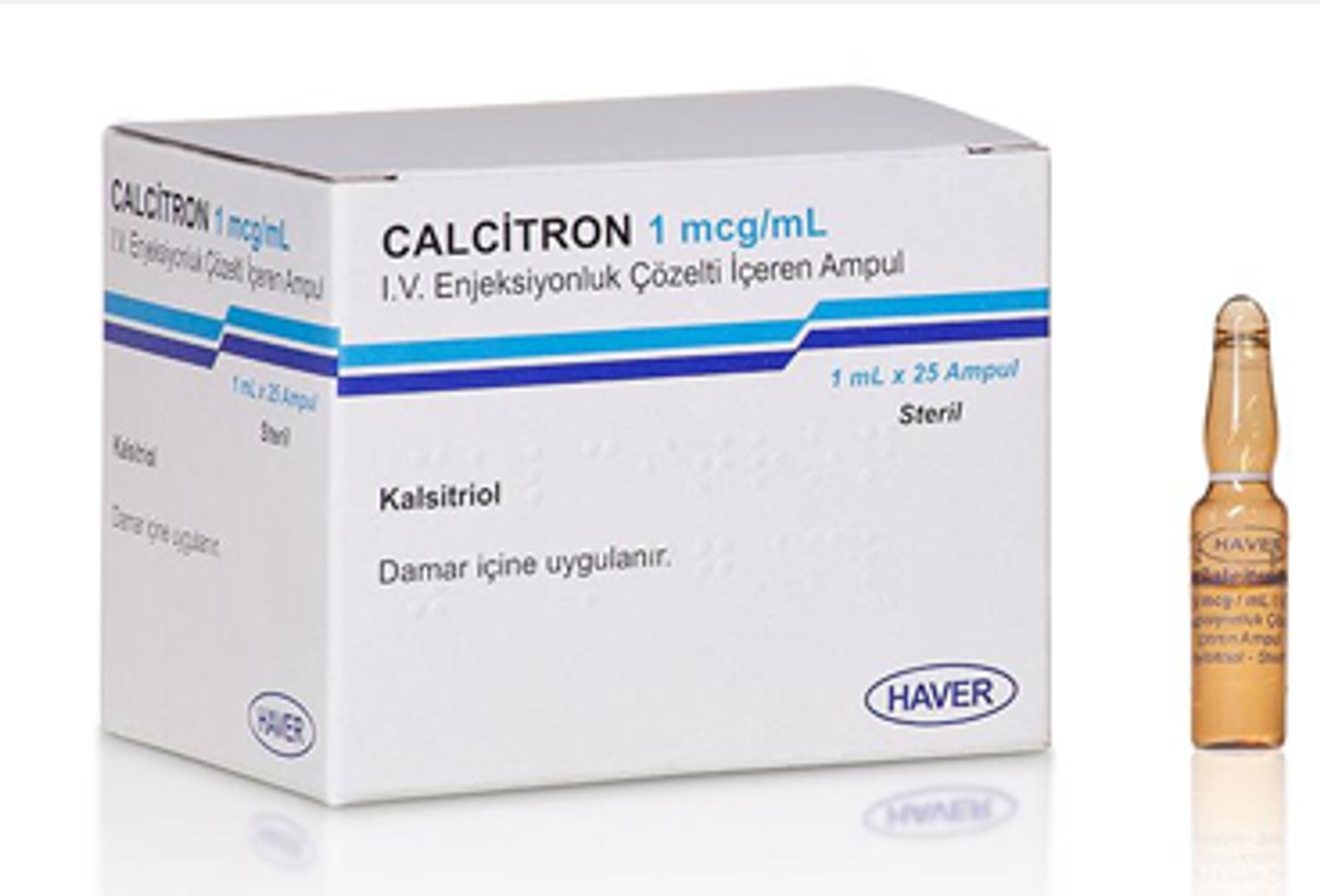 CALCITRON 1MCG/ML IV ENJ. COZELTI ICEREN AMPUL(25)