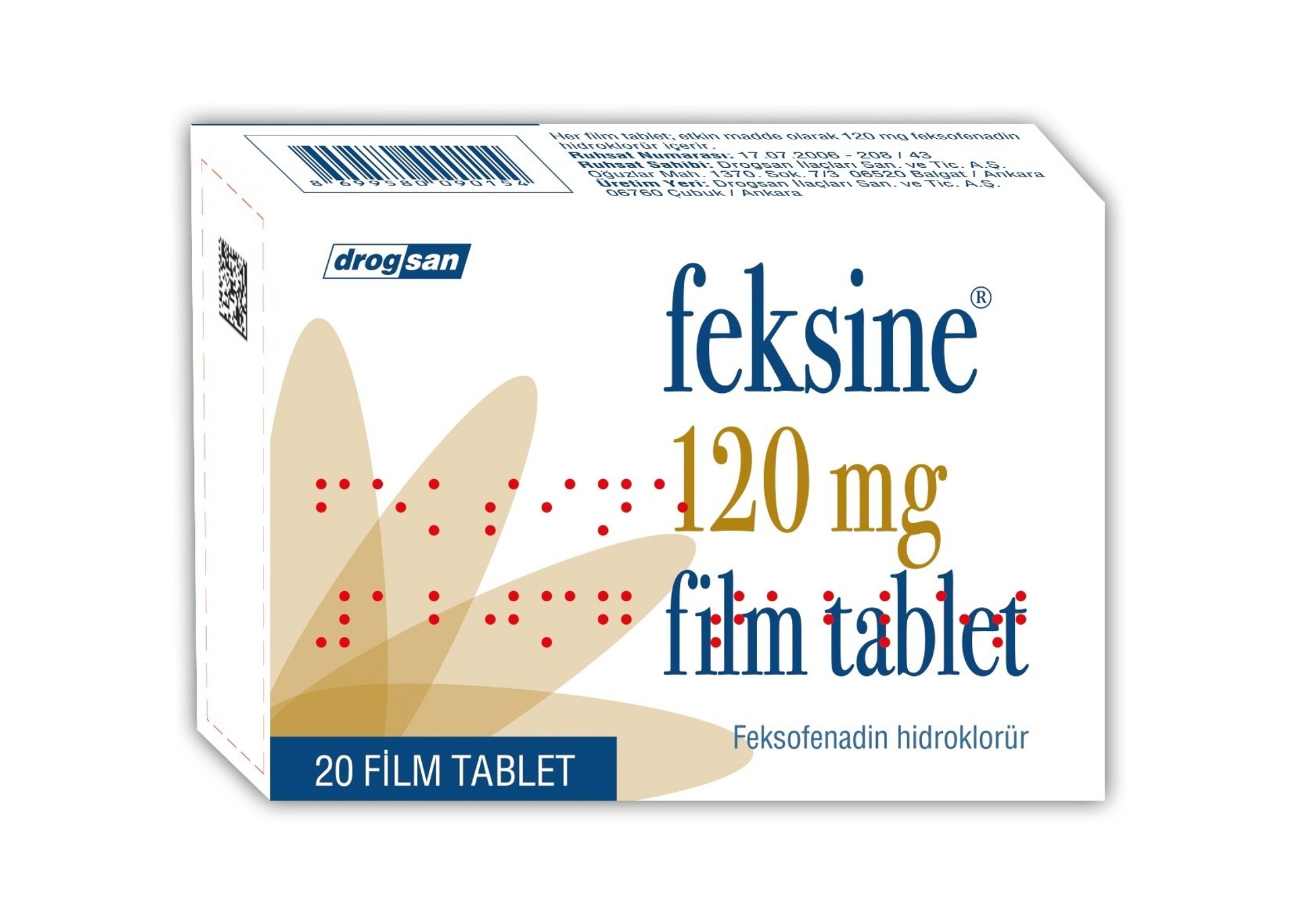 FEKSINE 120 MG 10 FİLM TABLET