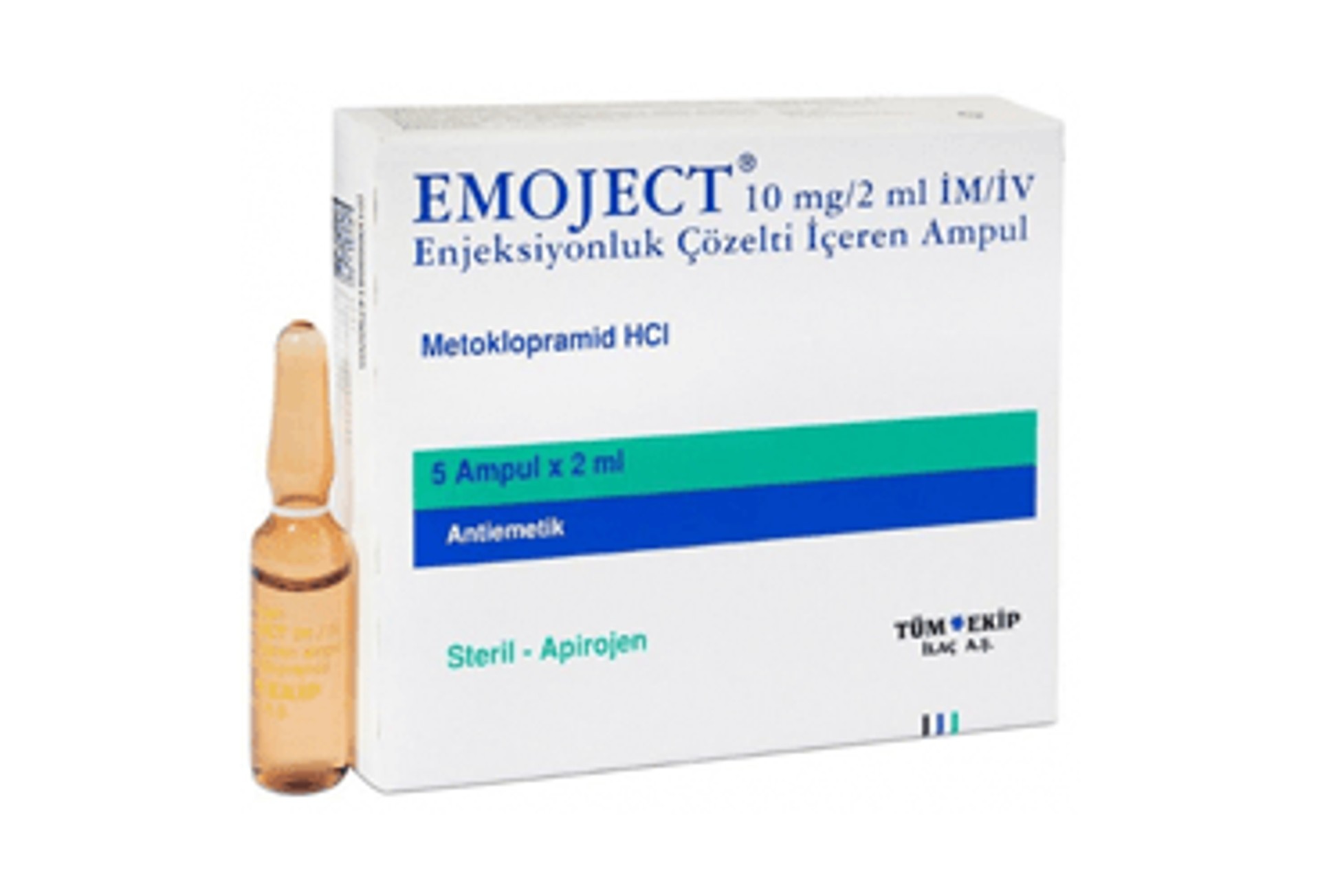EMOJECT 10 MG/2 MLx5 ML IM/IV AMPUL Nedir ve Ne İşe Yarar?