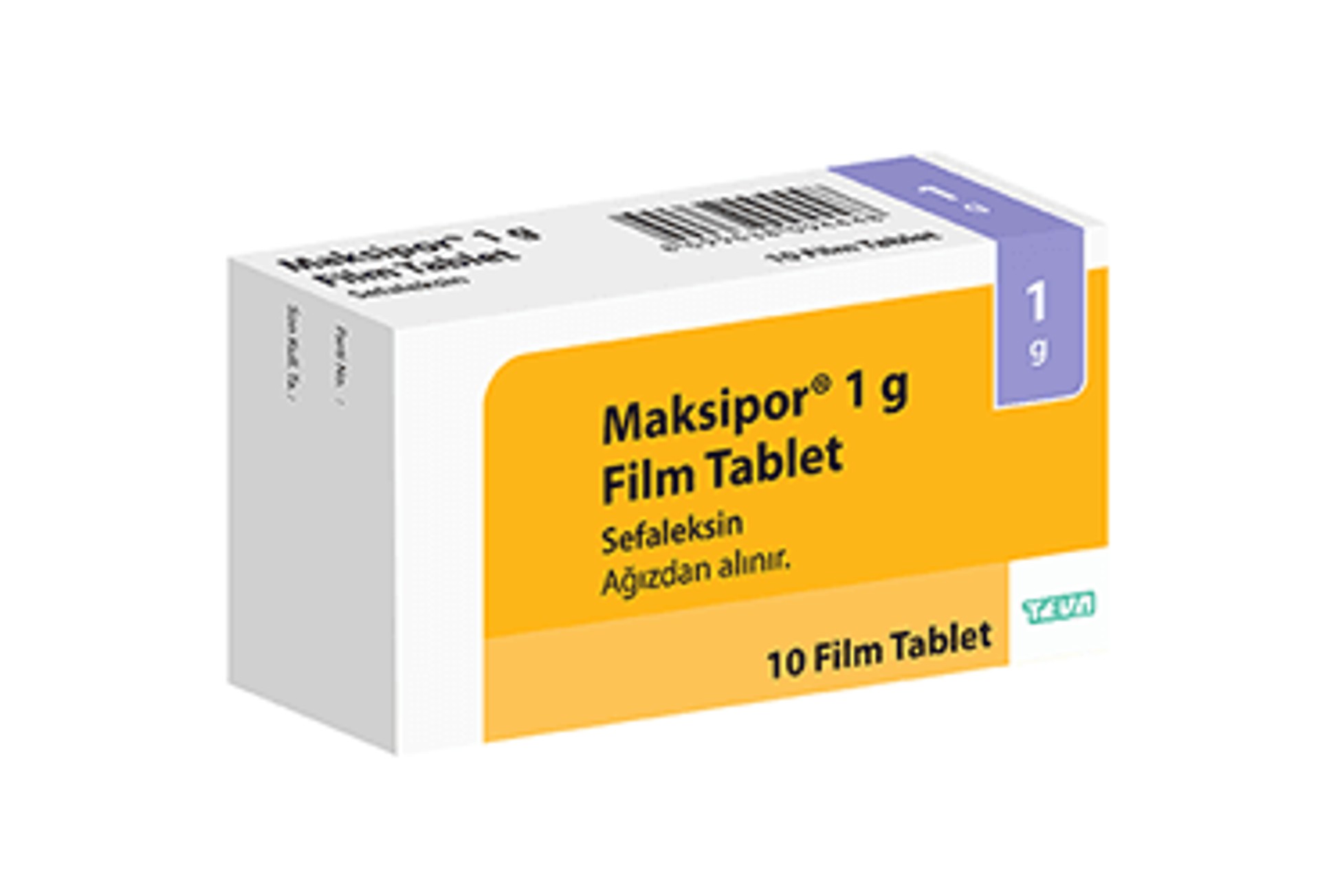 MAKSIPOR 1 GR 10 FILM TABLET MAKSIPOR 1 GR 10 FILM TABLET