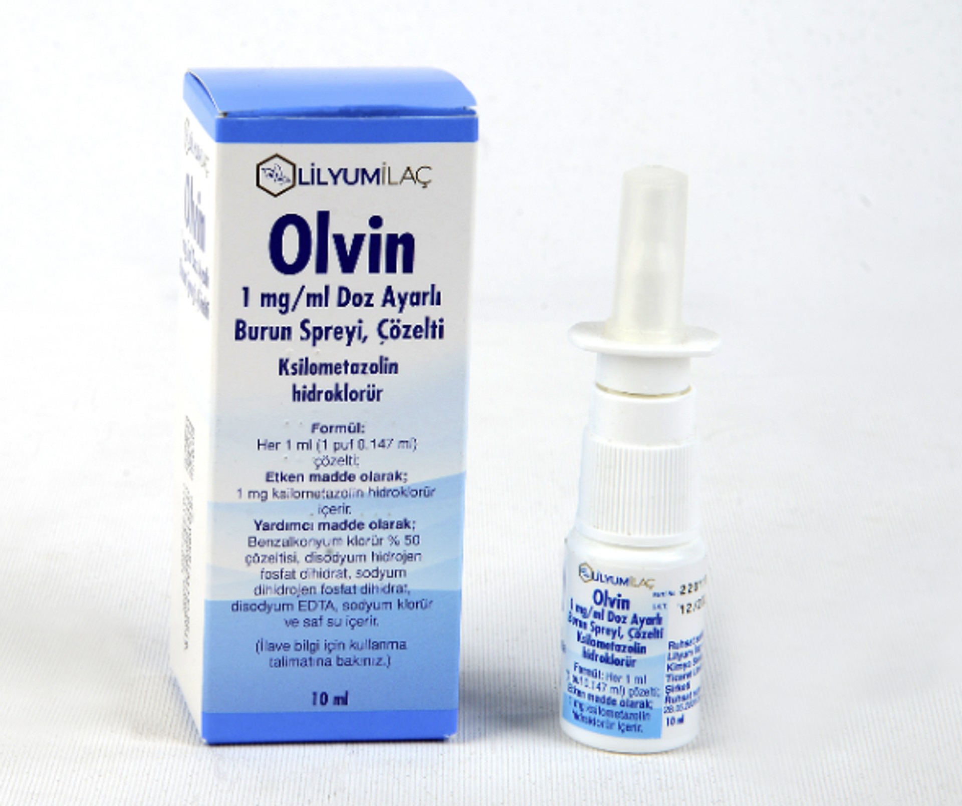 OLVIN 1 MG/ML DOZ AYARLI BURUN SPREYI, COZELTI (10 ML)