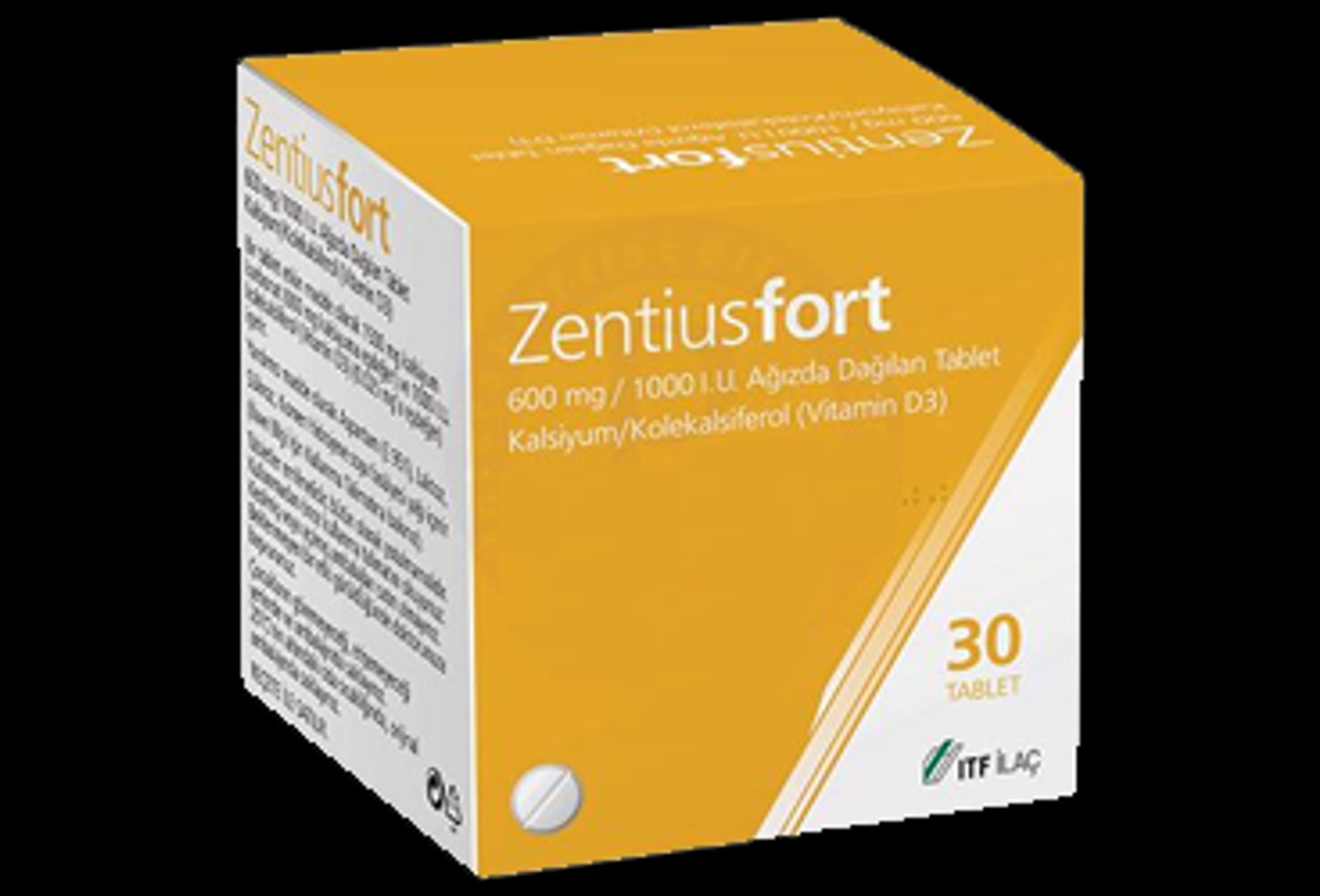 ZENTIUS FORT 600 MG + 1000 I.U. AGIZDA DAGILAN TABLET (30 TABLET)