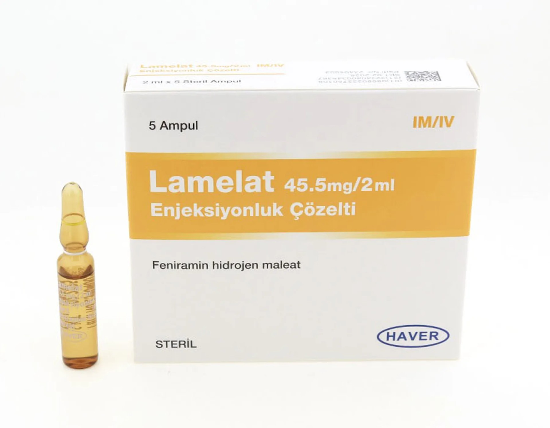 LAMELAT 45,5 MG / 2 ML ENJEKSIYONLUK COZELTI ICEREN 5 AMPUL LAMELAT 45,5 MG / 2 ML ENJEKSIYONLUK COZELTI ICEREN 5 AMPUL