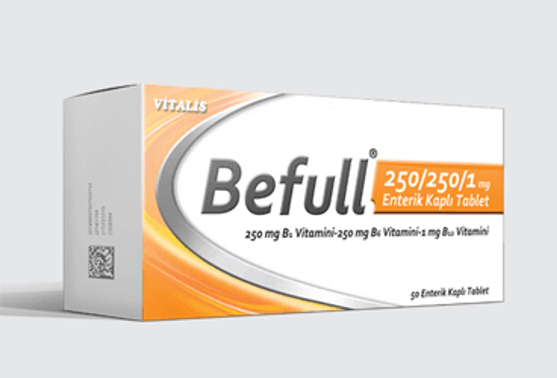 BEFULL 250/250/1 MG 50 ENTERIK KAPLI TABLET