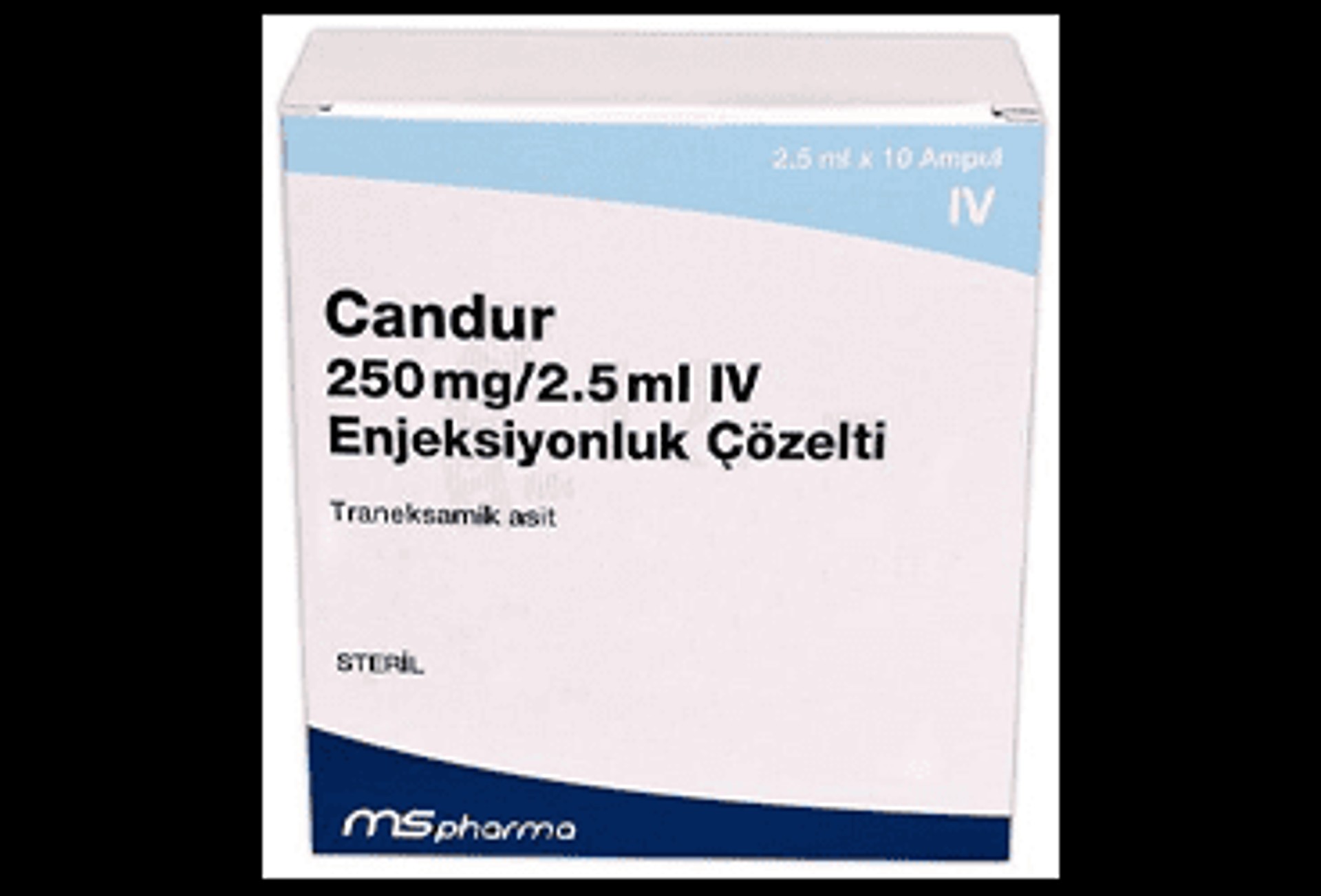 CANDUR 250 MG/2.5 ML IV ENJEKSIYONLUK COZELTI