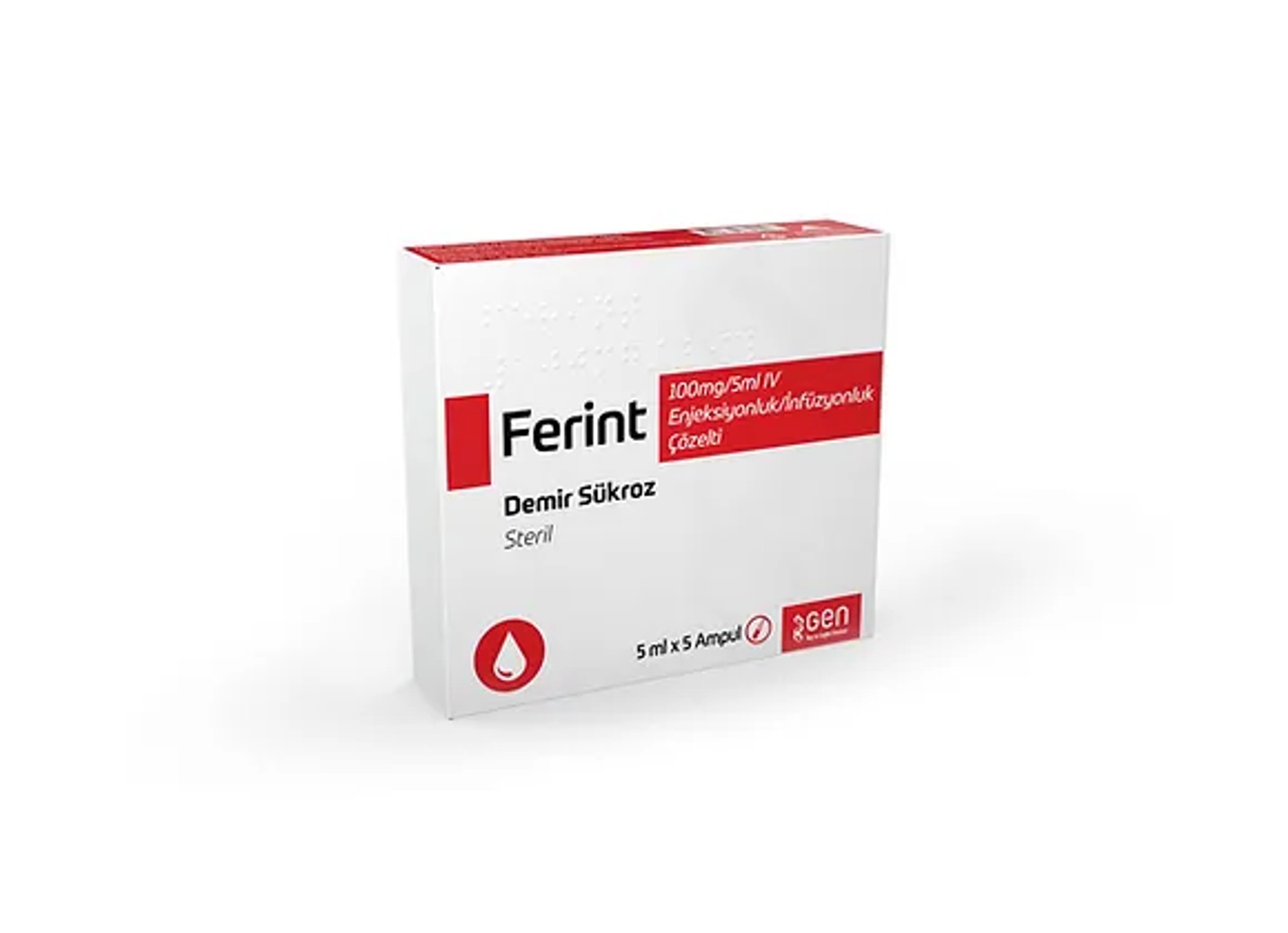FERINT 100 MG/5 ML İV AMPUL (5 AMPUL) FERINT 100 MG/5 ML İV AMPUL (5 AMPUL)
