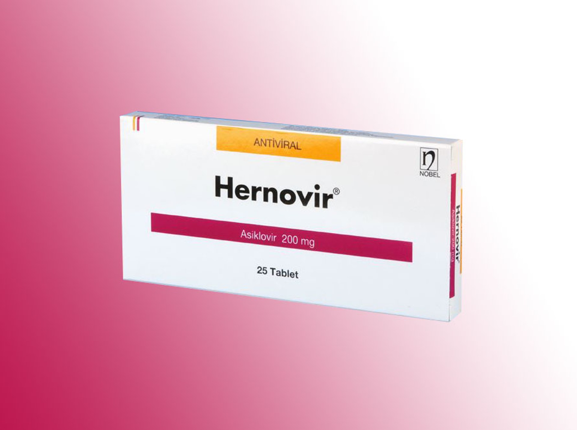 HERNOVIR 200 MG 25 TABLET