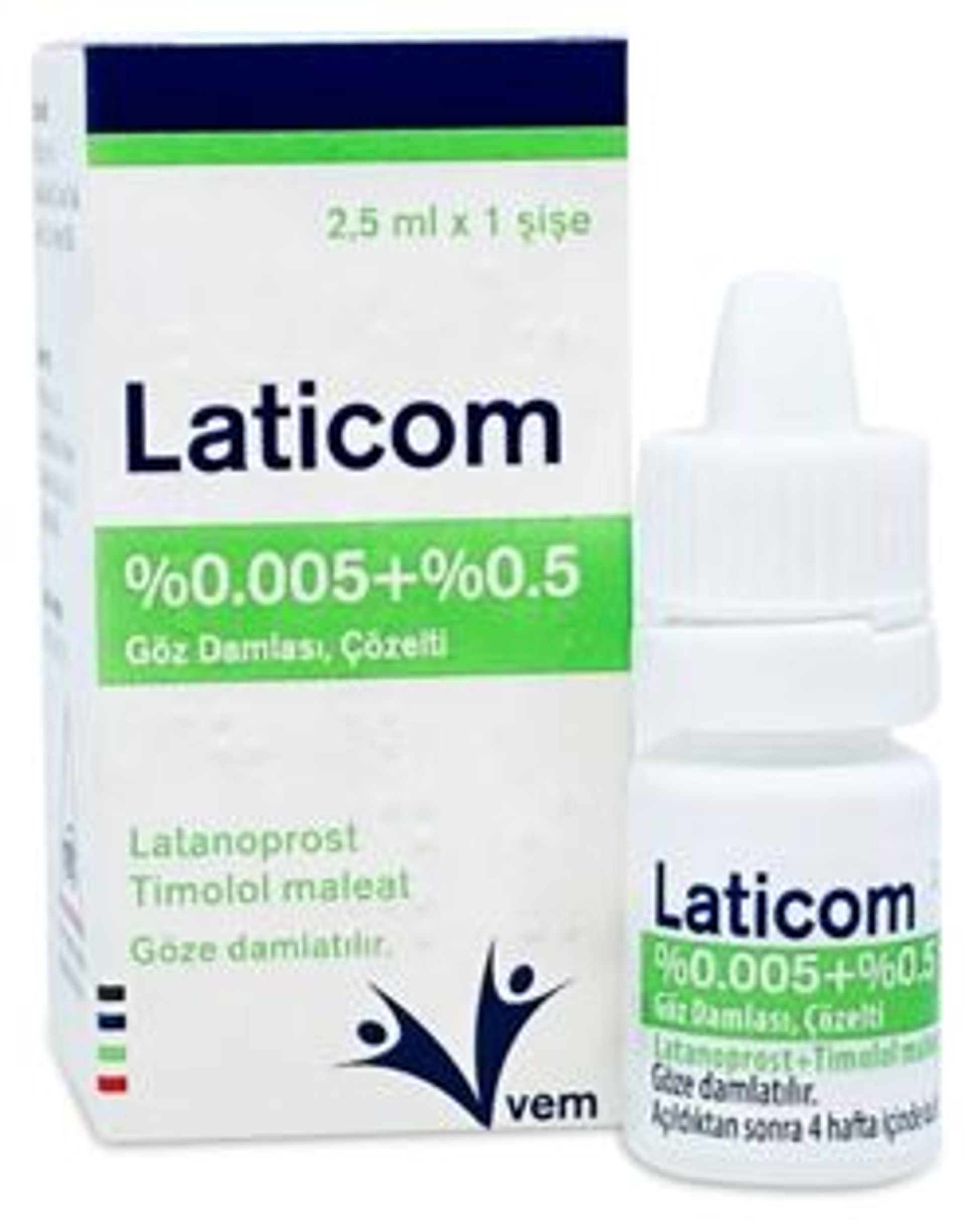 LATICOM %0.005 + %0.5 GOZ DAMLASI, COZELTI LATICOM %0.005 + %0.5 GOZ DAMLASI, COZELTI