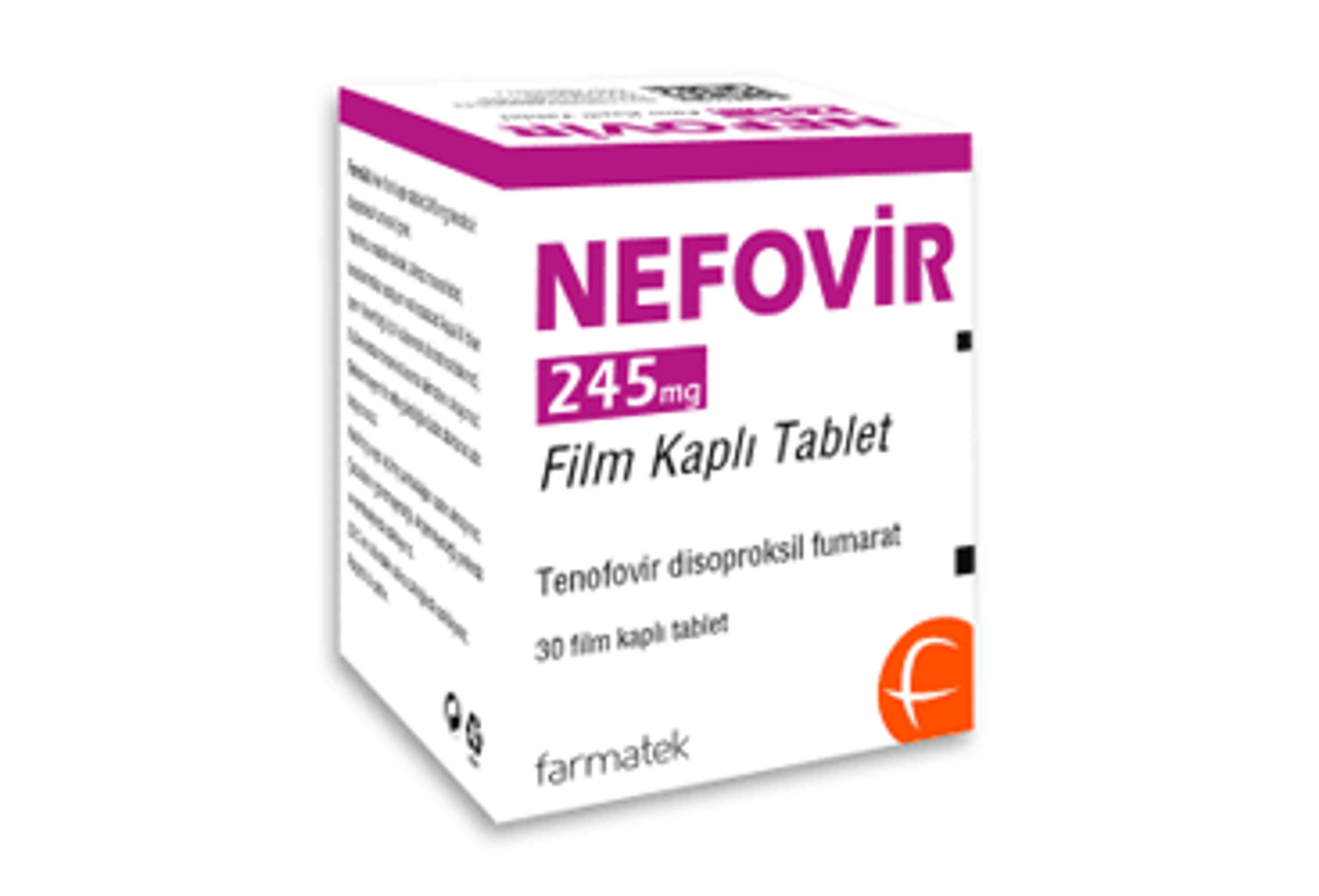 NEFOVIR 245 MG 30 FILM KAPLI TABLET NEFOVIR 245 MG 30 FILM KAPLI TABLET