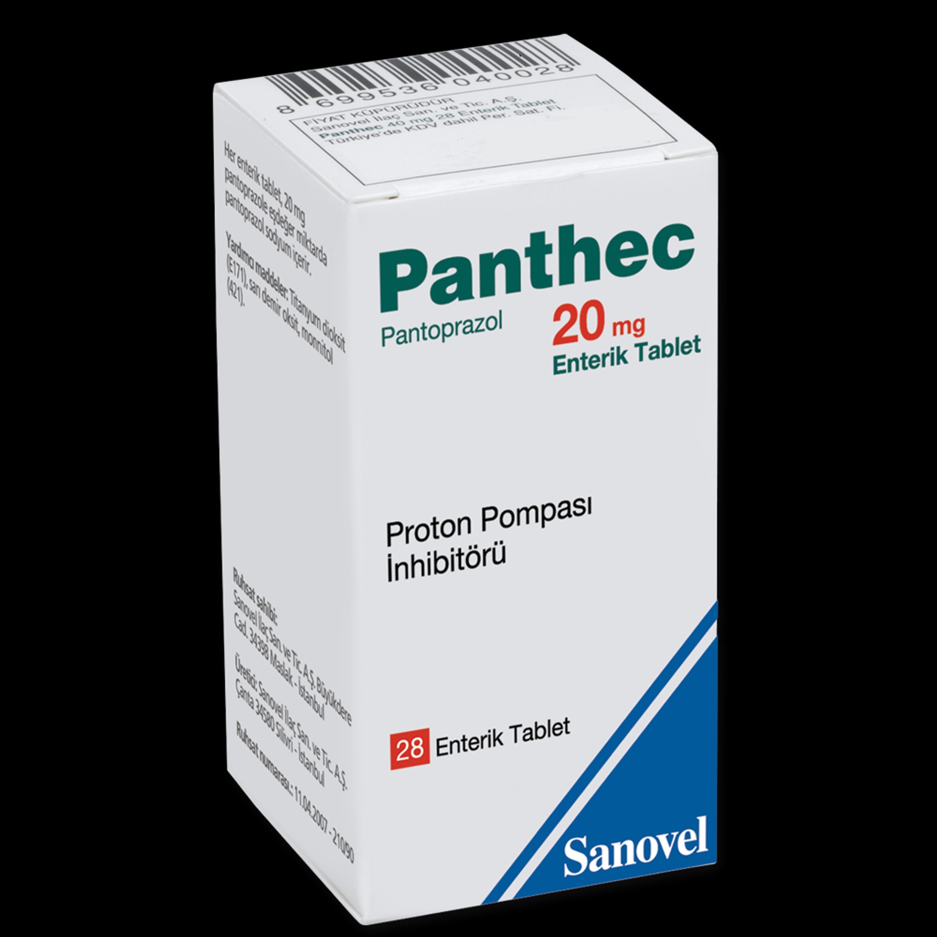 PANTHEC 20 MG 28 ENT.TABLET PANTHEC 20 MG 28 ENT.TABLET