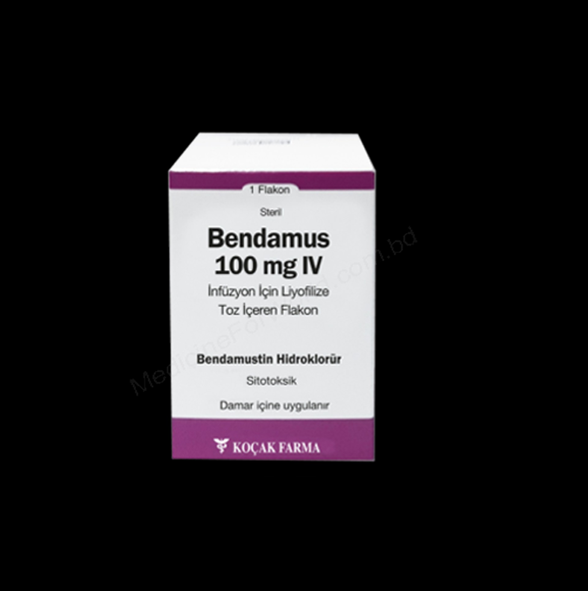 BENDAMUS 100 MG IV INFUZYON ICIN LIYOFILIZE TOZ ICEREN FLAKON