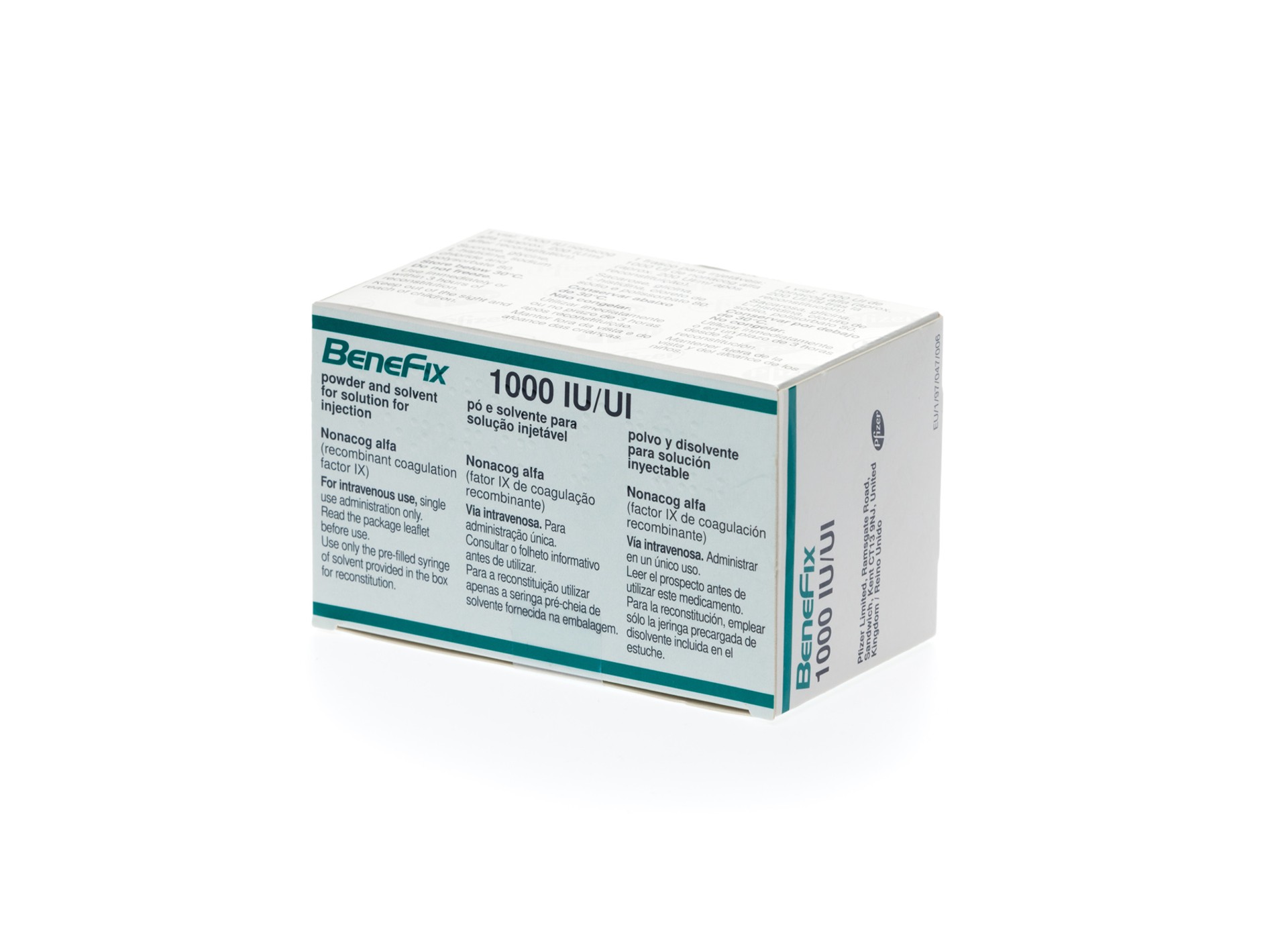 BENEFIX 1000 IU IV ENJEKSIYONLUK COZELTI ICIN TOZ VE COZUCU BENEFIX 1000 IU IV ENJEKSIYONLUK COZELTI ICIN TOZ VE COZUCU