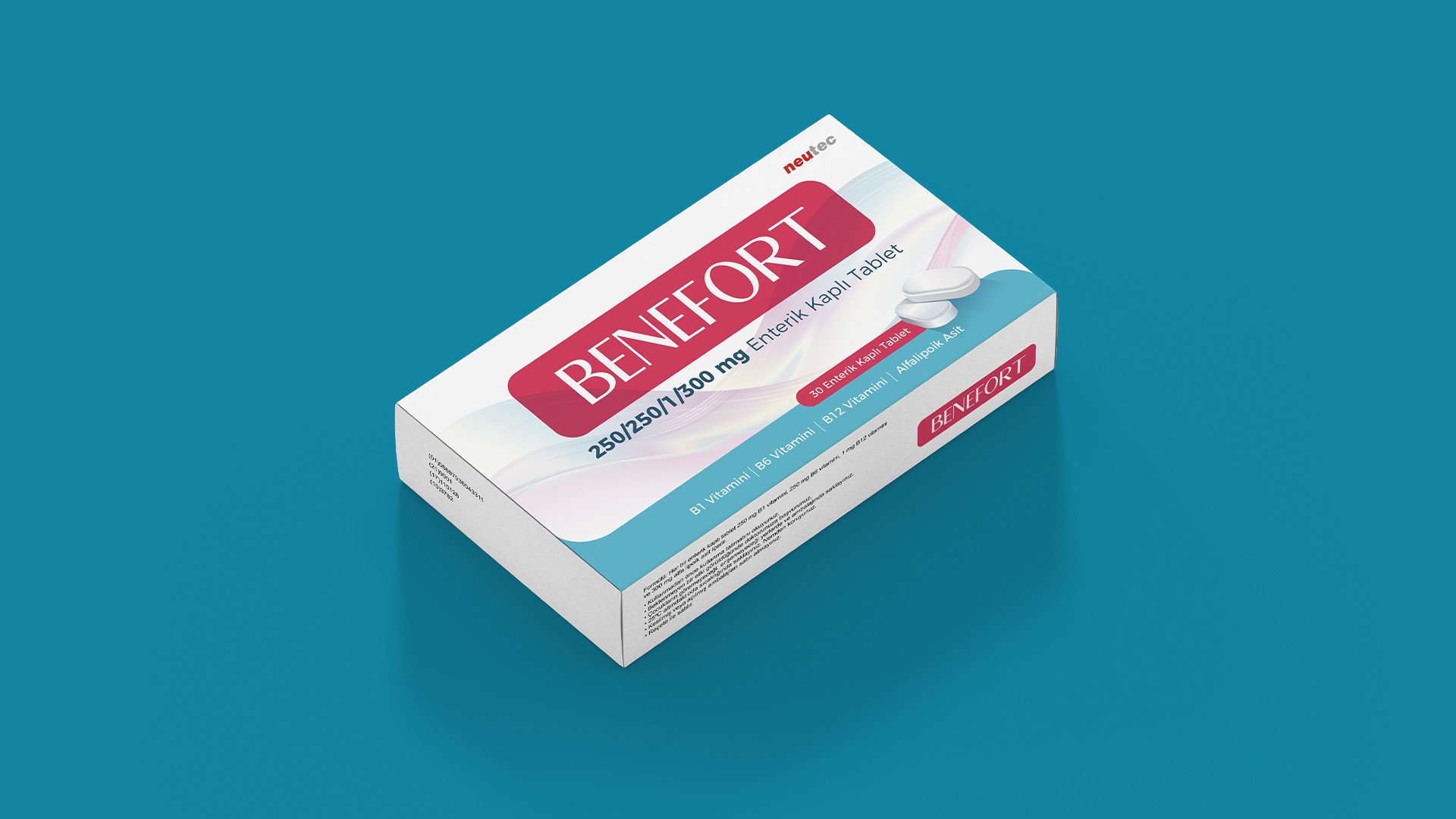 BENEFORT 250 MG/250 MG/1 MG/300 MG GASTROREZISTAN TABLET (50 TABLET)