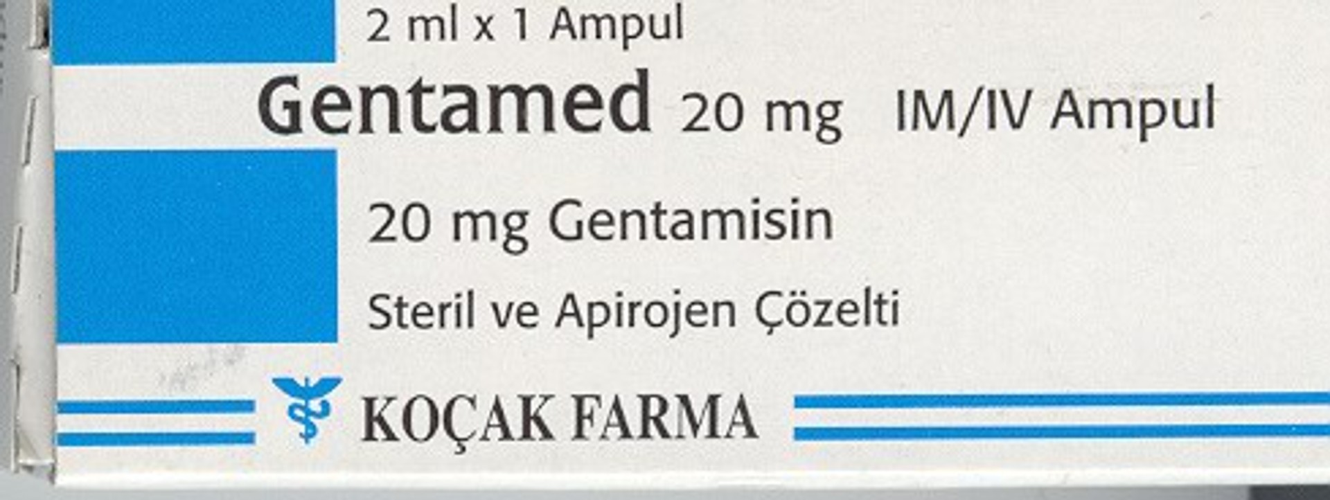 GENTAMED %0,3 STERIL GOZ VE KULAK DAMLASI, COZELTI (5 ML)