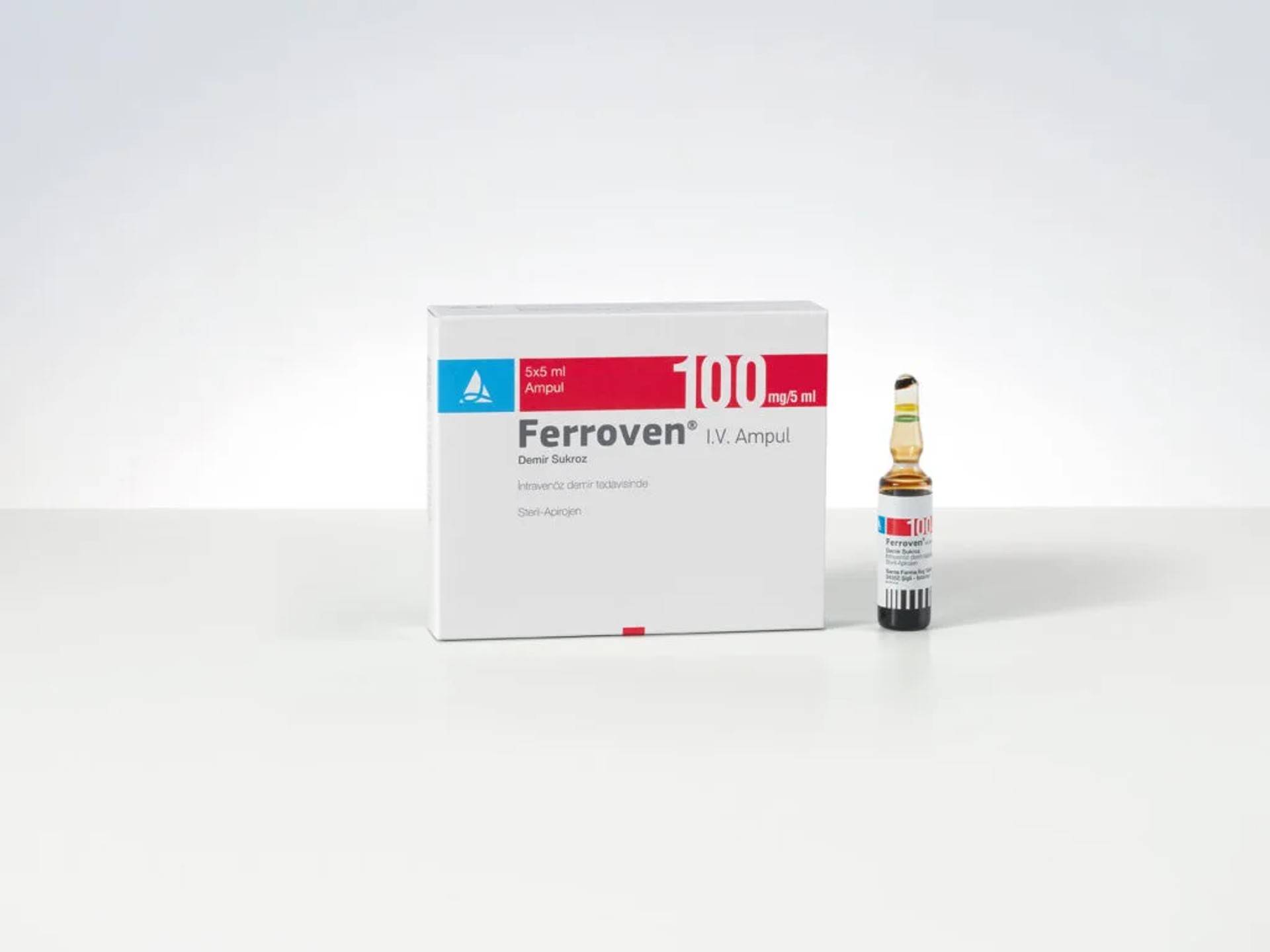 FERROVEN 100 MG / 5 ML IV ENJEKSIYONLUK COZELTI (5 AMPUL) FERROVEN 100 MG / 5 ML IV ENJEKSIYONLUK COZELTI (5 AMPUL)
