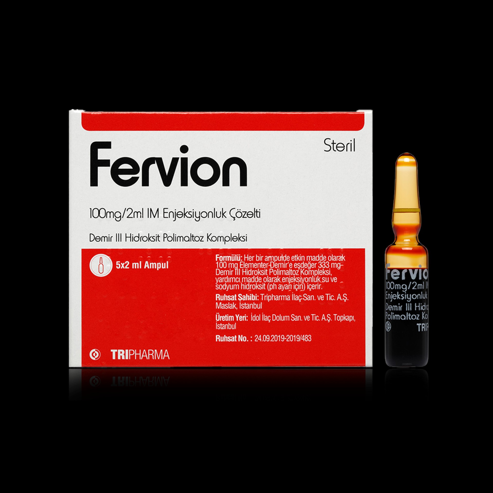 FERVION 100MG/2ML IM ENJEKSIYONLUK COZELTI (2 ML)