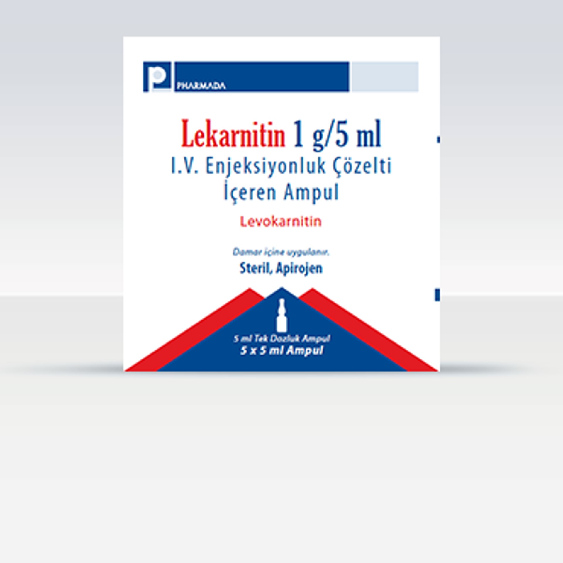 LEKARNITIN 1 G/5 ML IV ENJEKSIYONLUK COZELTI ICEREN 5 AMPUL