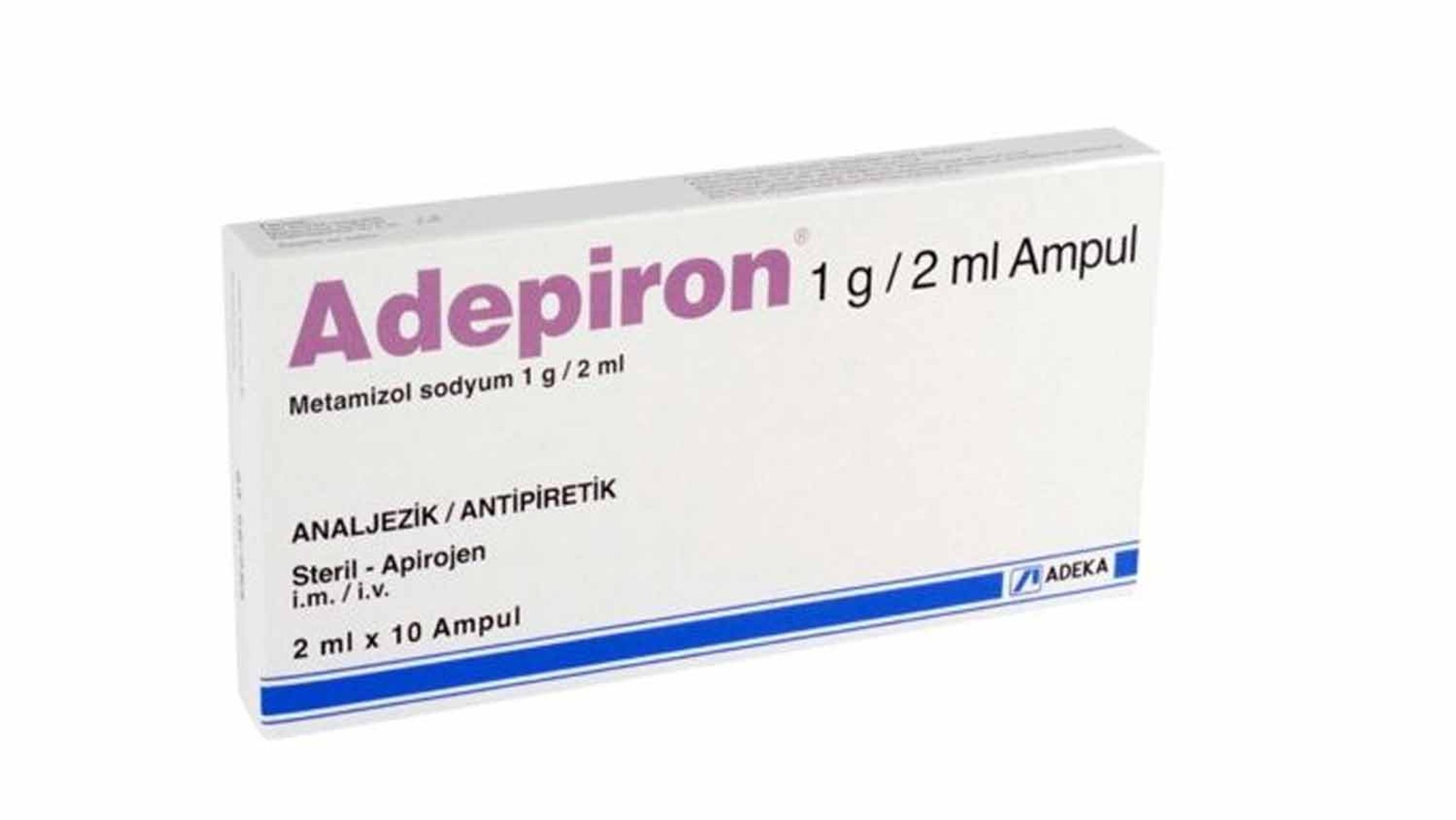 ADEPIRON 1 GR/2 ML IM/IV ENJEKSIYONLUK COZELTI