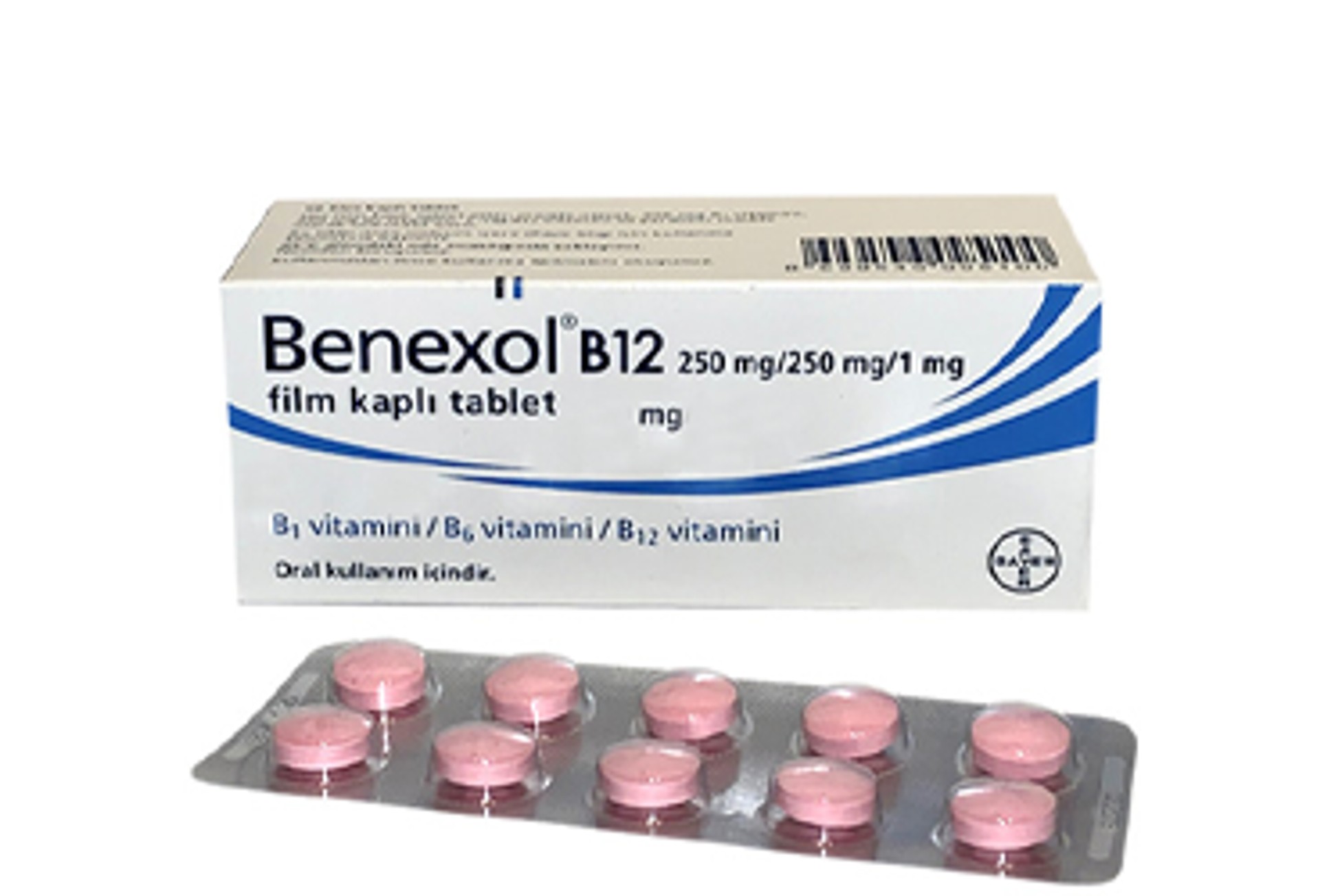 BENEXOL B12 250MG/250MG/1MG FILM KAPLI TABLET (30 TB)