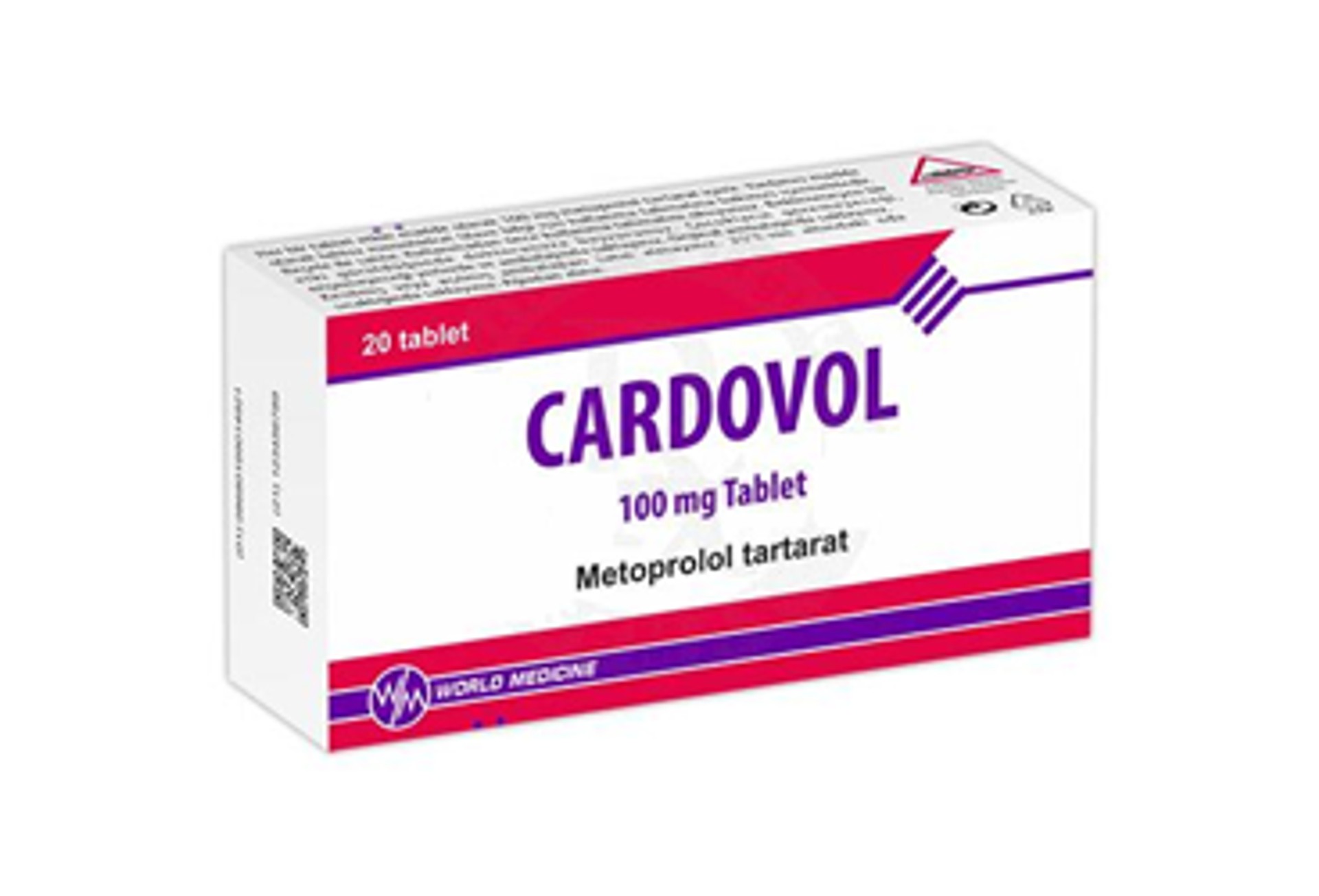 CARDOVOL 100 MG TABLET (20 TABLET)