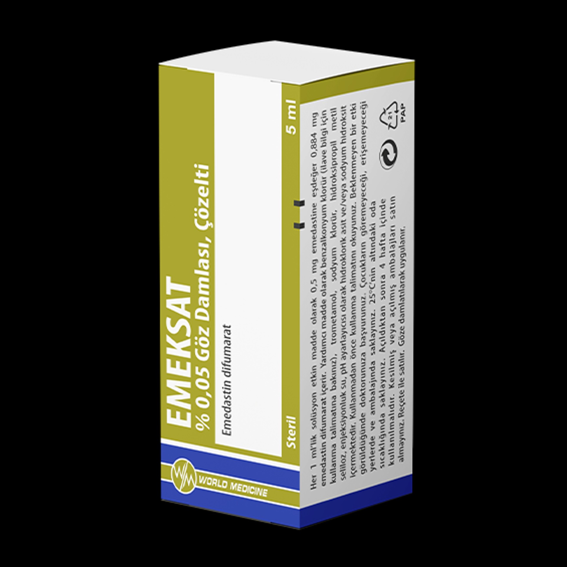 EMEKSAT % 0,05 GOZ DAMLASI, COZELTISI EMEKSAT % 0,05 GOZ DAMLASI, COZELTISI