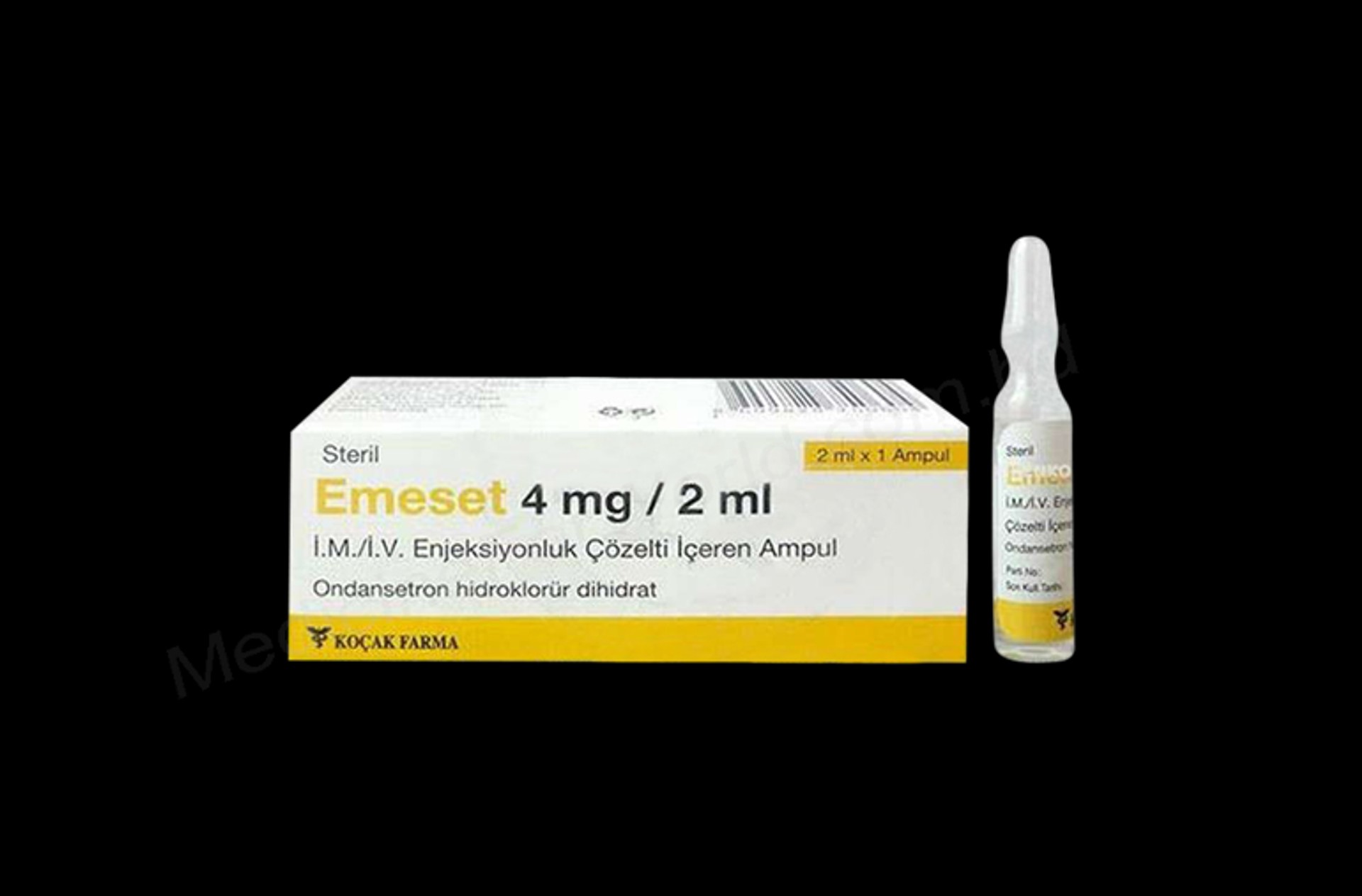 EMESET 4 MG/2ML IM/IV ENJEKSIYONLUK COZELTI ICEREN 1 AMPUL