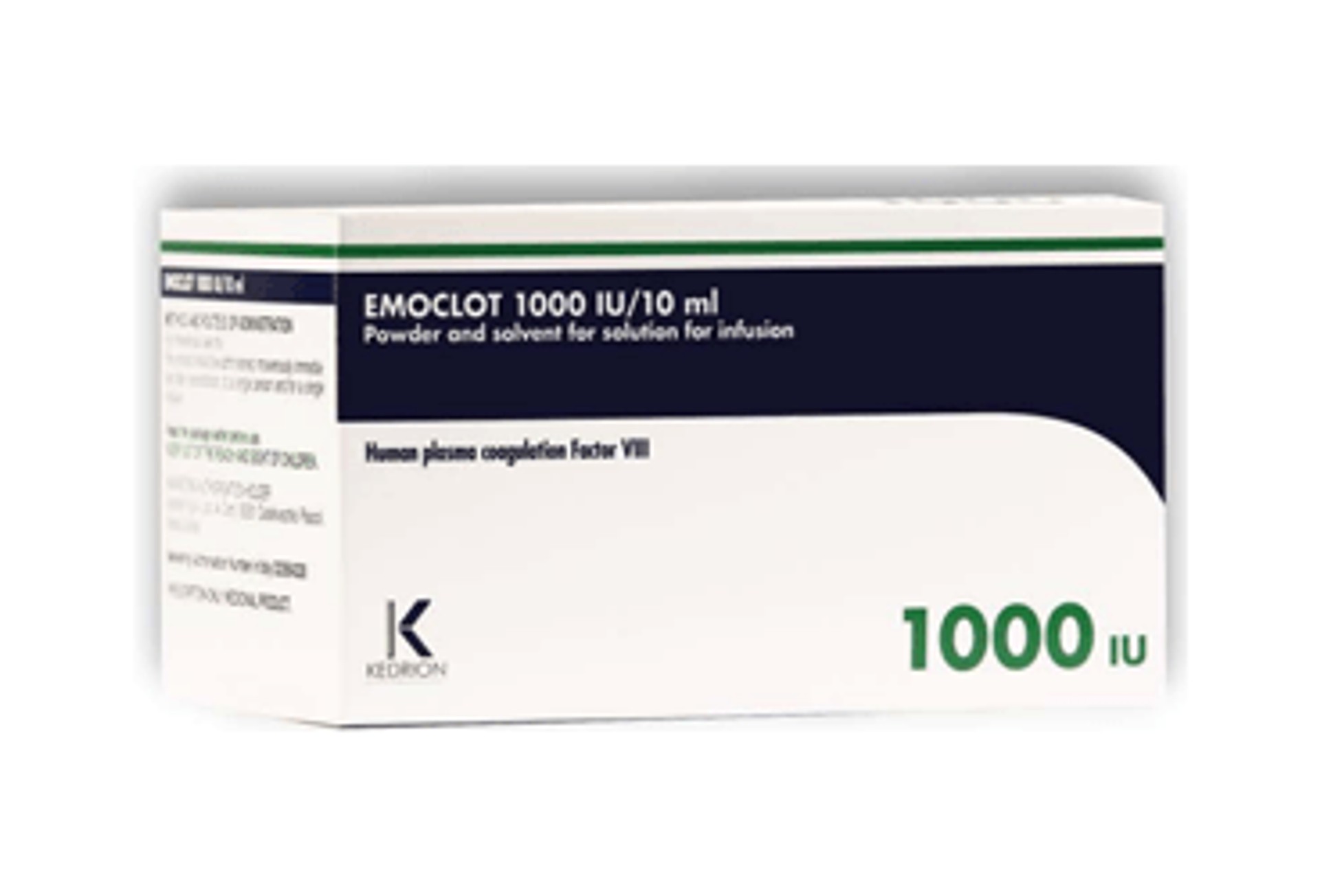 EMOCLOT 1000 IU/10 ML IV INFUZYONLUK COZELTI HAZIRLAMAK ICIN TOZ VE COZUCU