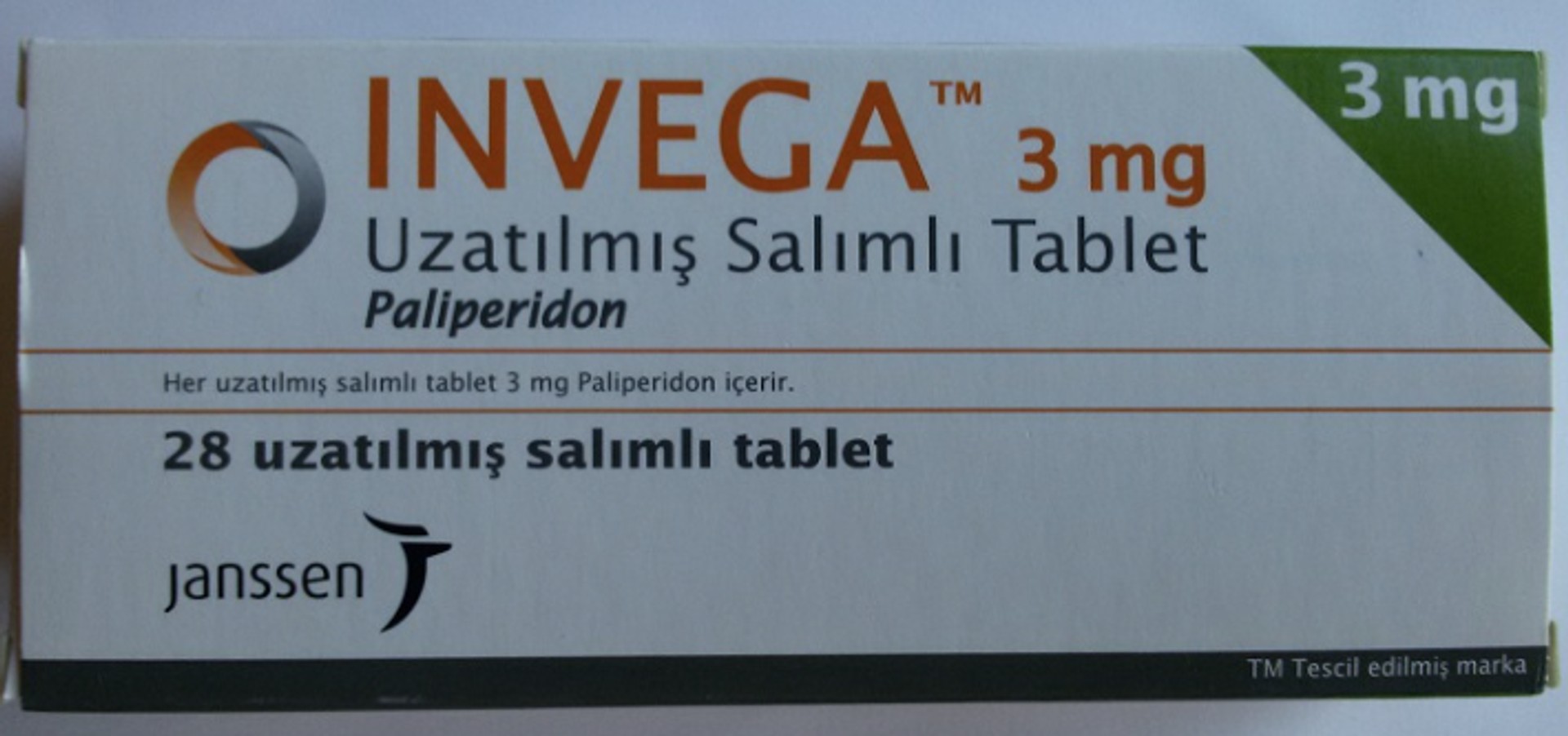 INVEGA 3 MG 28 UZATILMIŞ SALIMLI TABLET