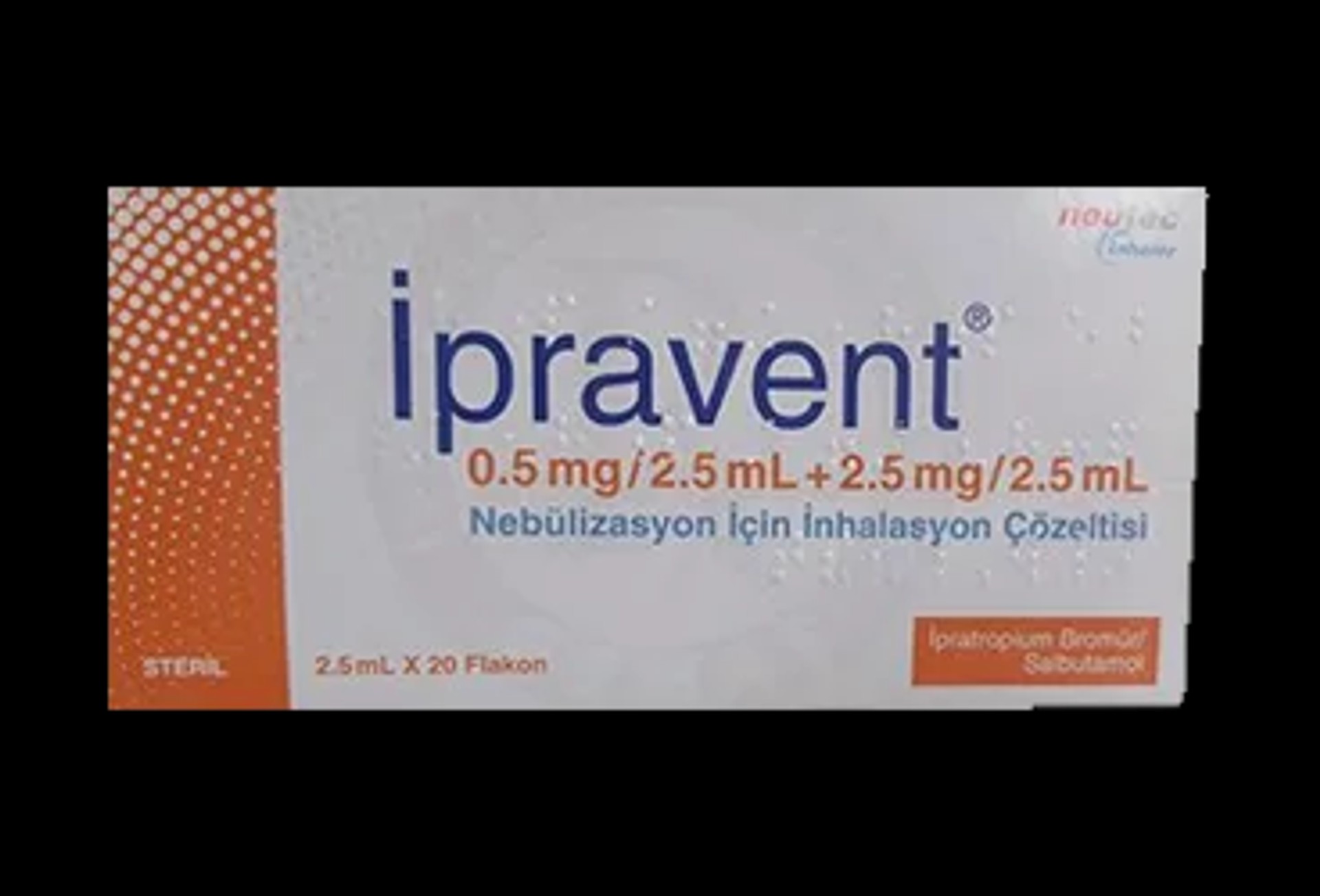 IPRAVENT 0.5MG/2.5ML + 2.5MG/2.5ML NEBULIZAYON ICIN INHALASYON COZELTISI (20 FLAKON)
