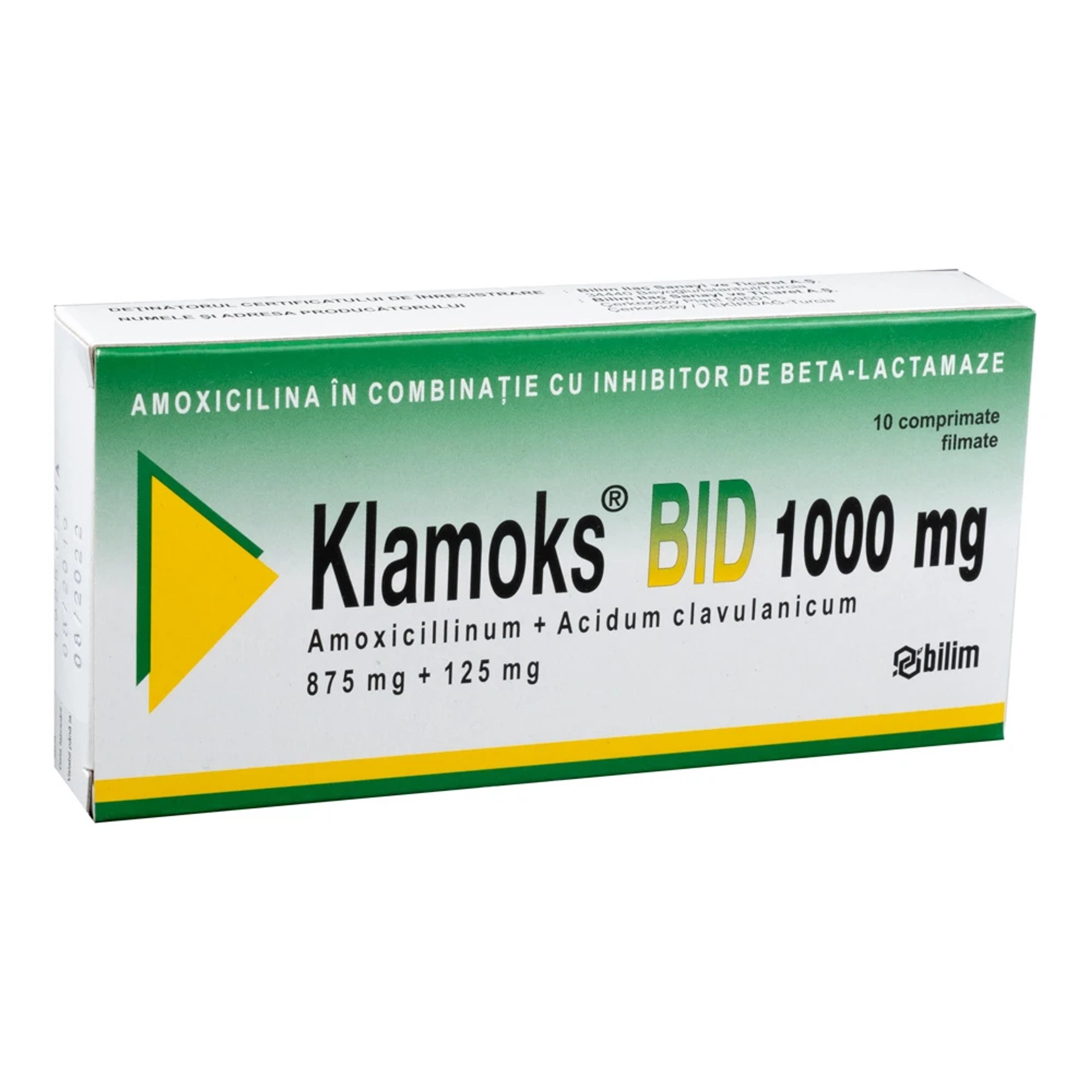 KLAMOKS BID 1 GR 10 TABLET KLAMOKS BID 1 GR 10 TABLET