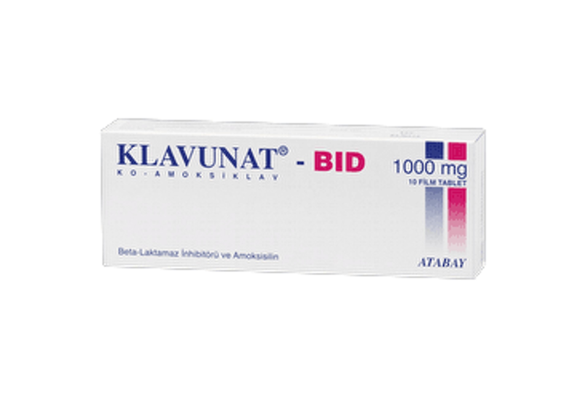 KLAVUNAT BID 1GR 10 TABLET