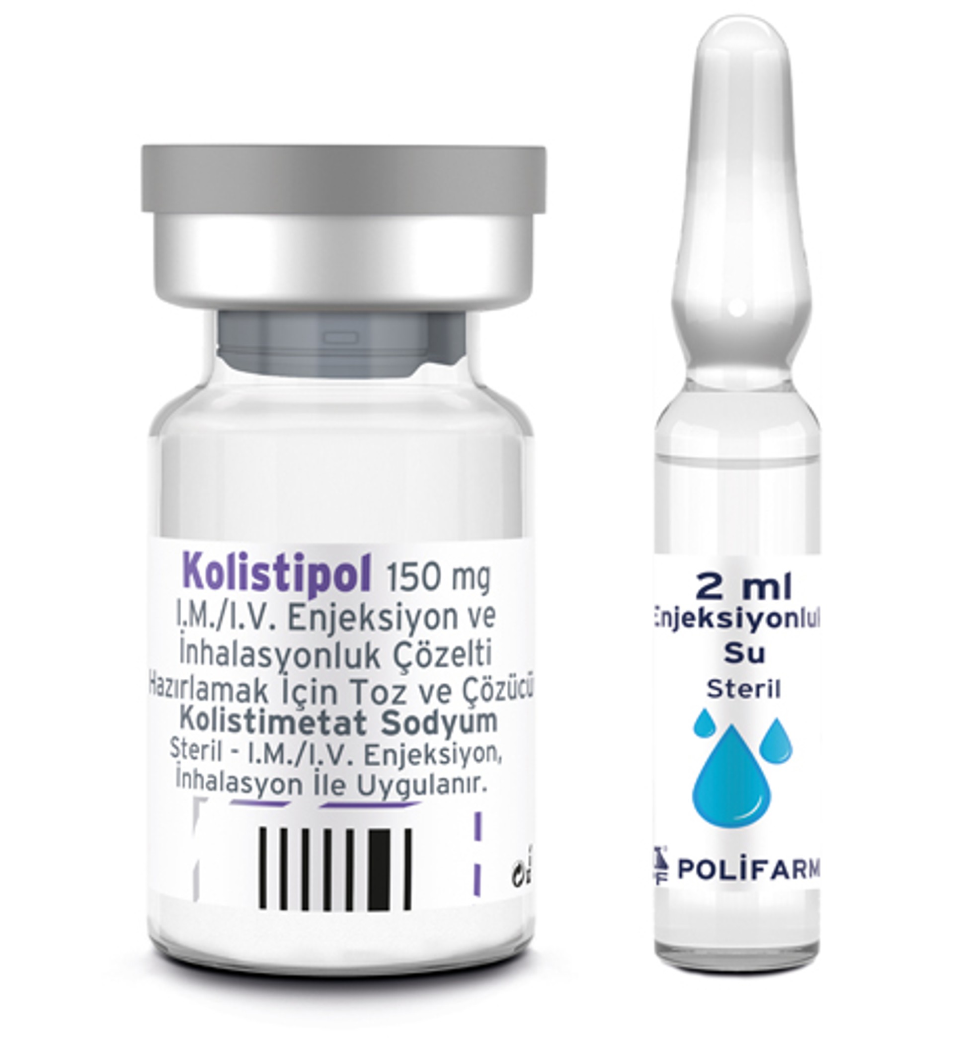 KOLISTIPOL 4.500.000 IU IM/IV ENJEKSIYON VE INHALASYONLUK COZELTI HAZIRLAMAK ICIN TOZ VE COZUCU KOLISTIPOL 4.500.000 IU IM/IV ENJEKSIYON VE INHALASYONLUK COZELTI HAZIRLAMAK ICIN TOZ VE COZUCU