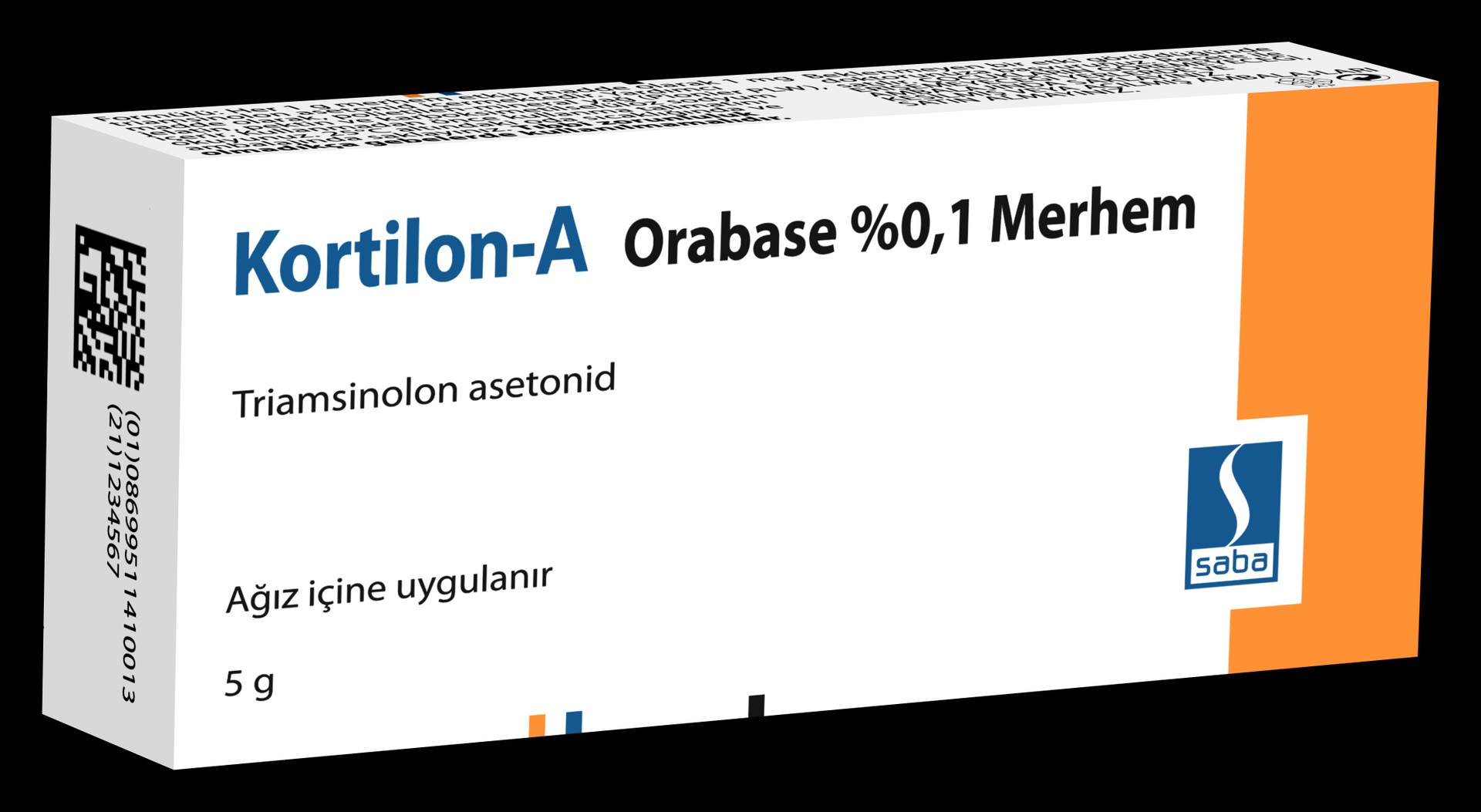 KORTILON-A ORABASE % 0,1 MERHEM (5 G)