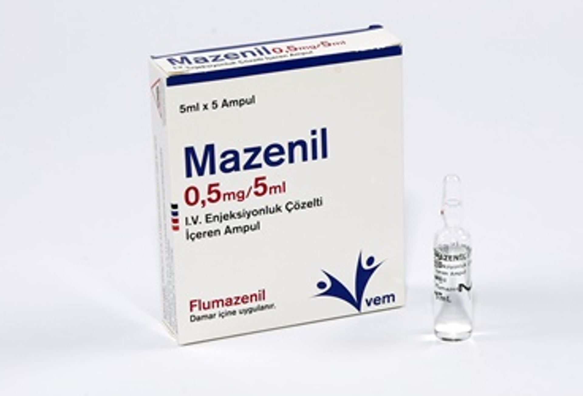 MAZENIL 0,50 MG/5 ML IV ENJ. ICIN COZ. ICEREN 5 AMPUL