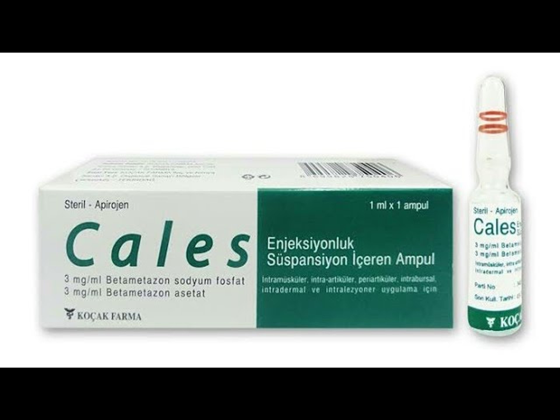 CALES 3 MG/ML + 3 MG/ML ENJEKSIYONLUK SUSPANSIYON ICEREN AMPUL ( 1 AMPUL)