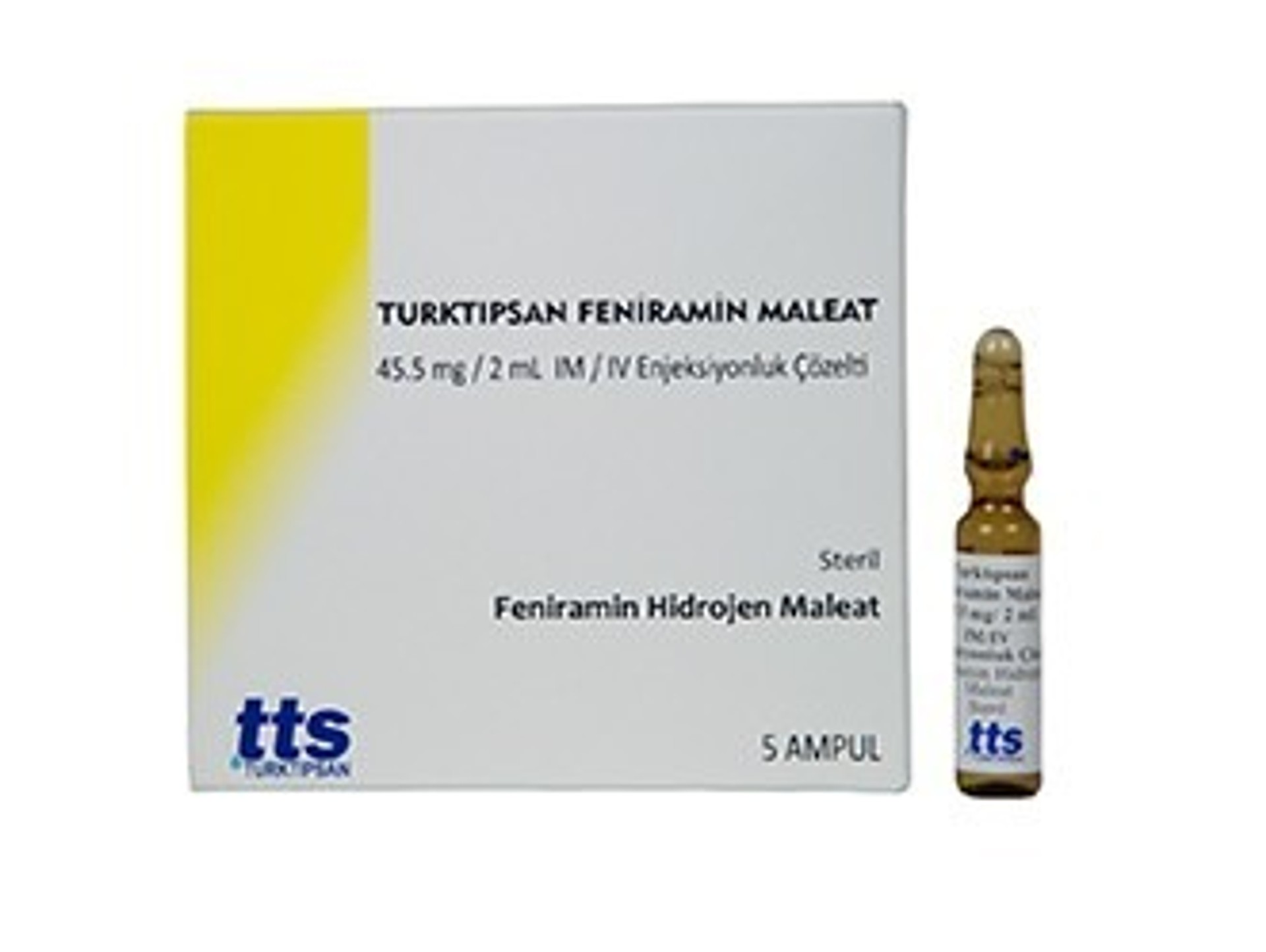 FENIRAMIN-PF 45,5 MG / 2 ML I.M./I.V. ENJEKSIYONLUK COZELTI (5 AMPUL)