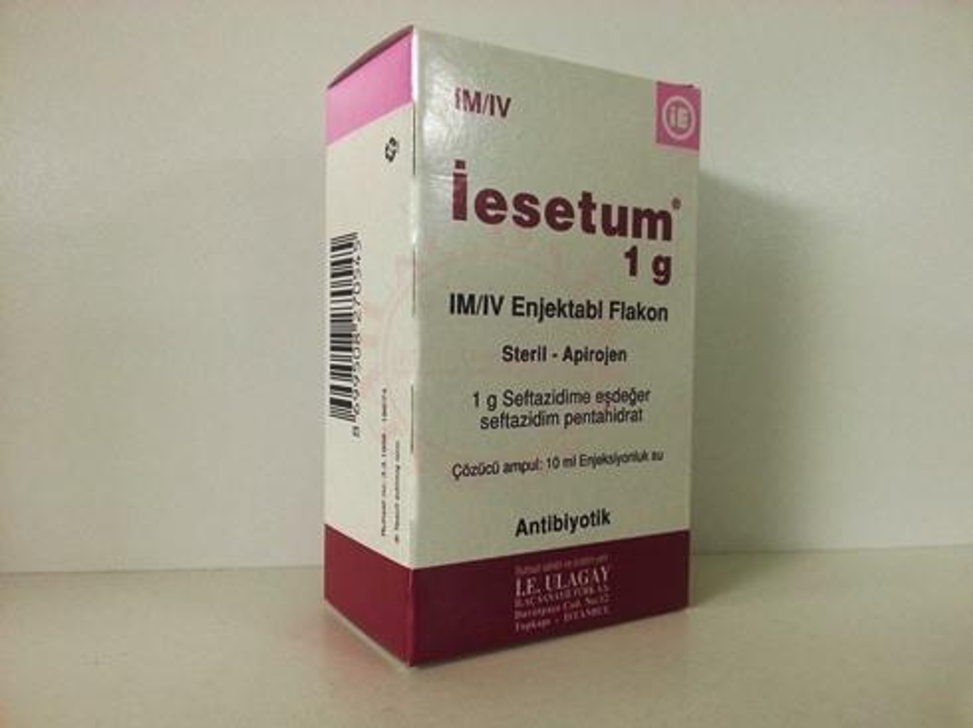 IESETUM 0,5 G IM/IV ENJEKSIYONLUK COZELTI TOZU (1 FLAKON)
