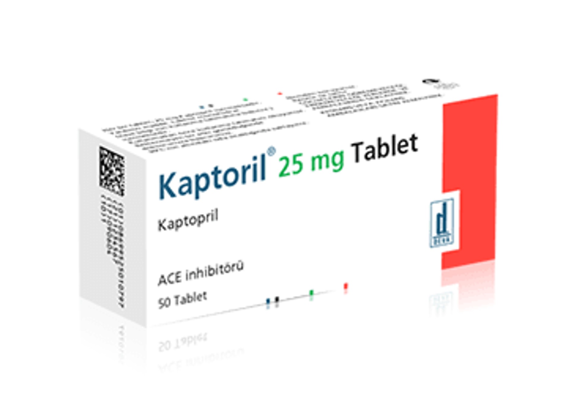 KAPTORIL 25 MG 50 TABLET