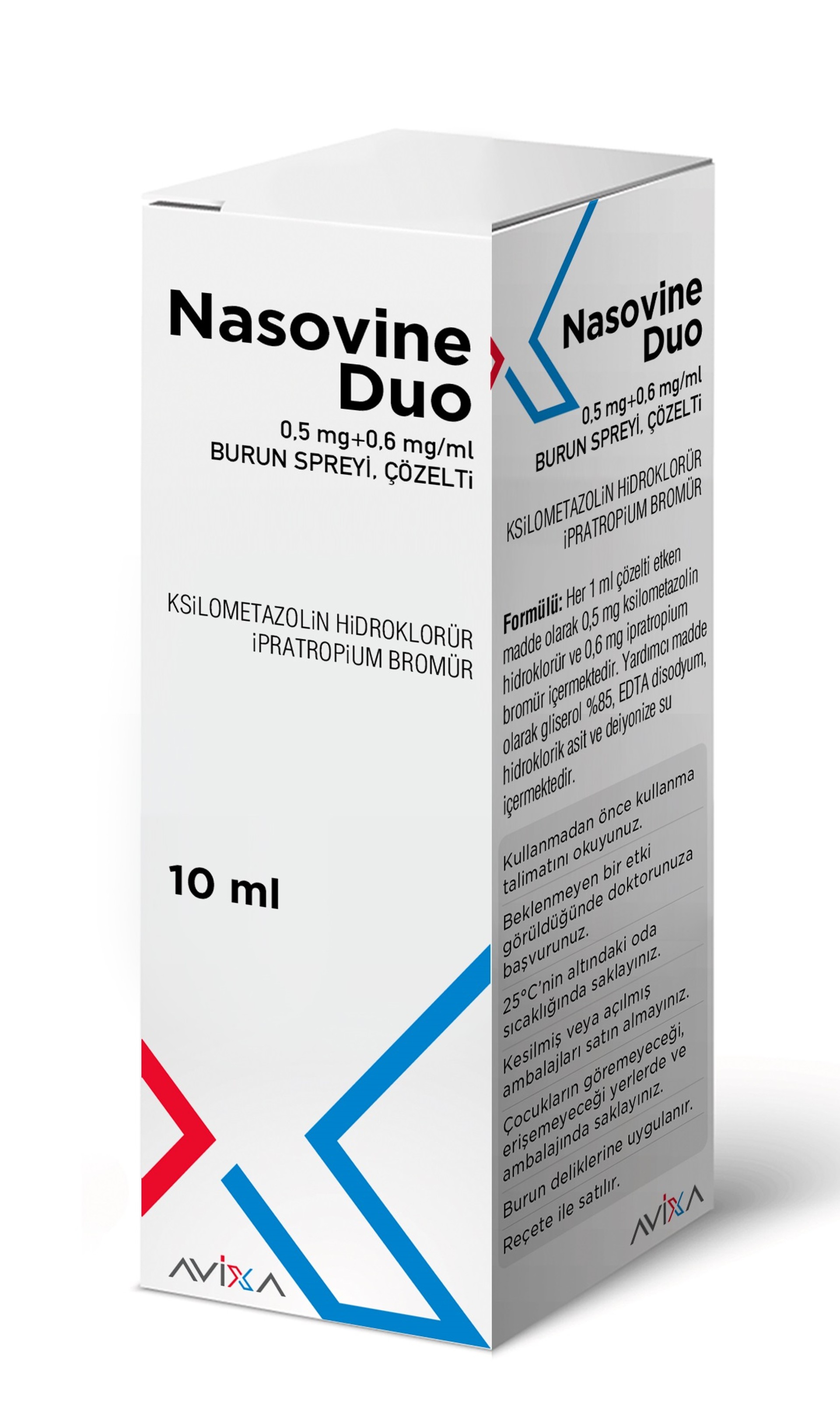 NASOVINE DUO 0,5 MG + 0,6 MG/ML BURUN SPREYI, COZELTI