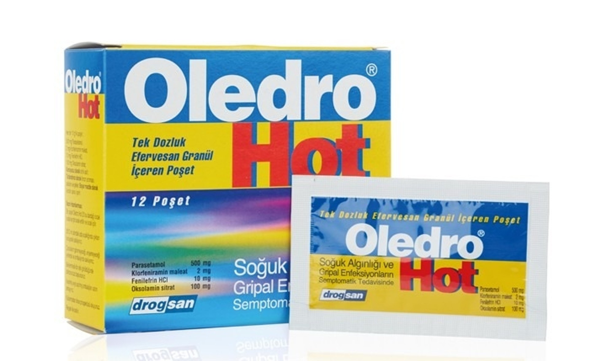 OLEDRO HOT TEK DOZLUK EFERVESAN GRANUL ICEREN 12 POSET