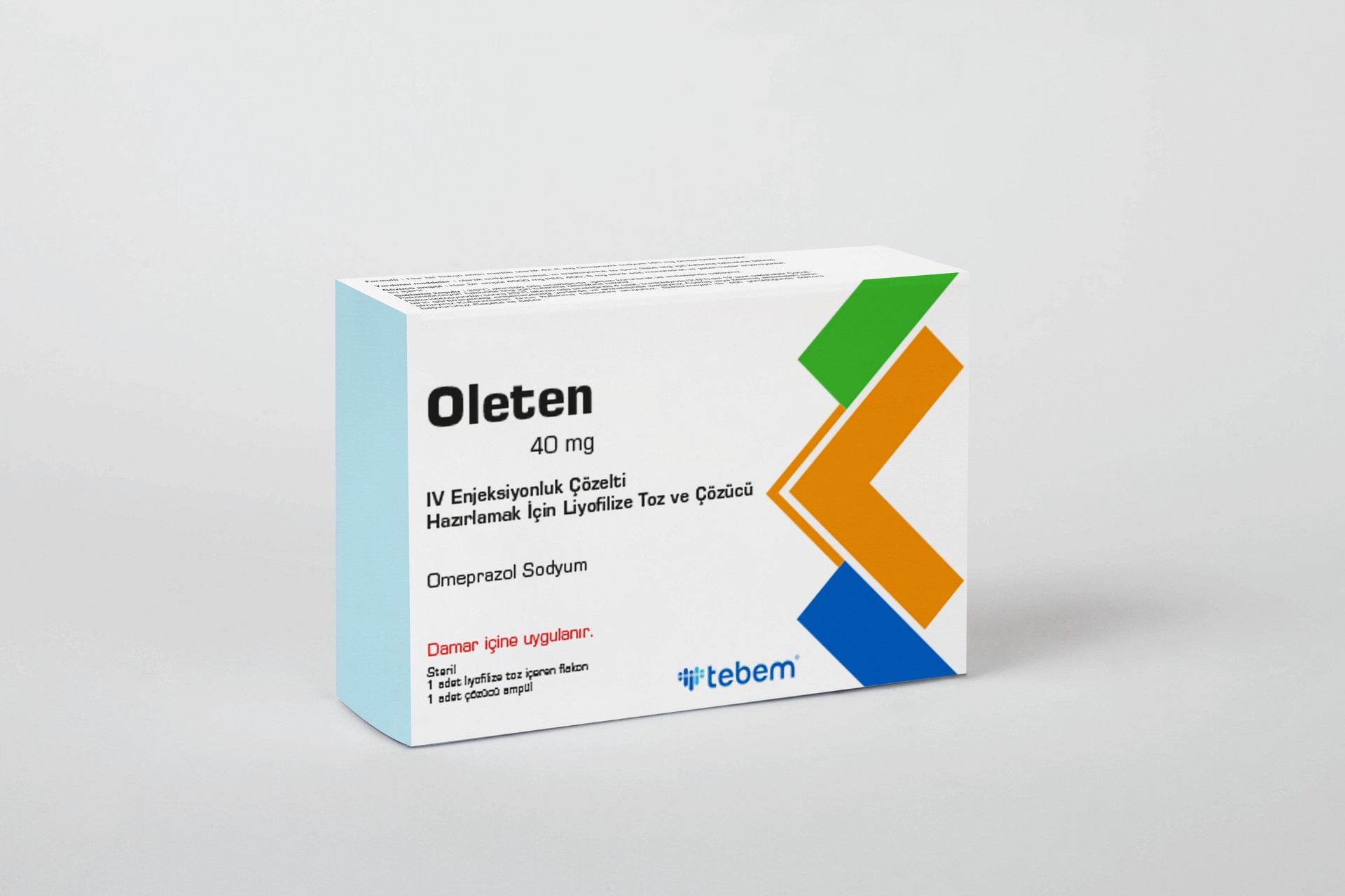 OLETEN 40 MG IV ENJEKSIYONLUK COZELTI HAZIRLAMAK ICIN LIYOFILIZE TOZ VE COZUCU (1 FLAKON)