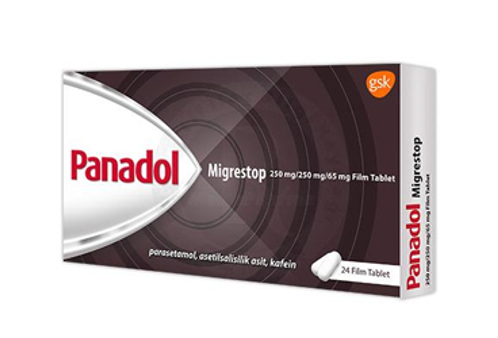 PANADOL MIGRESTOP 250 MG /250 MG /65 MG FILM TABLET