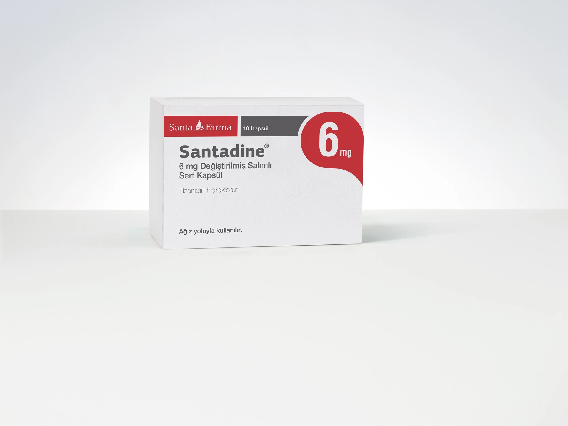 SANTADINE 6 MG DEGISTIRILMIS SALIMLI SERT KAPSUL (10 ADET)