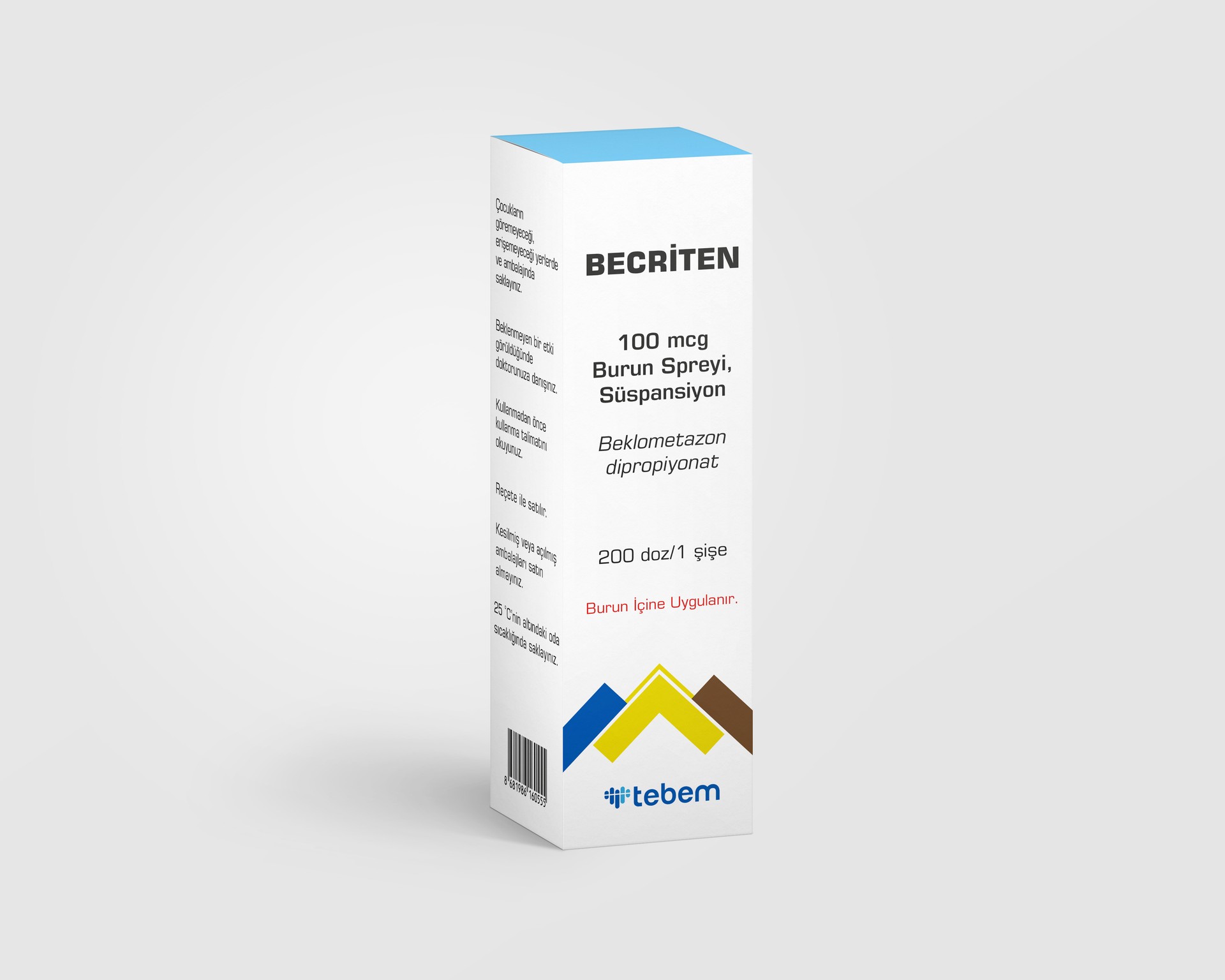 BECRITEN 100 MCG BURUN SPREYI, SUSPANSIYON (200 DOZ)